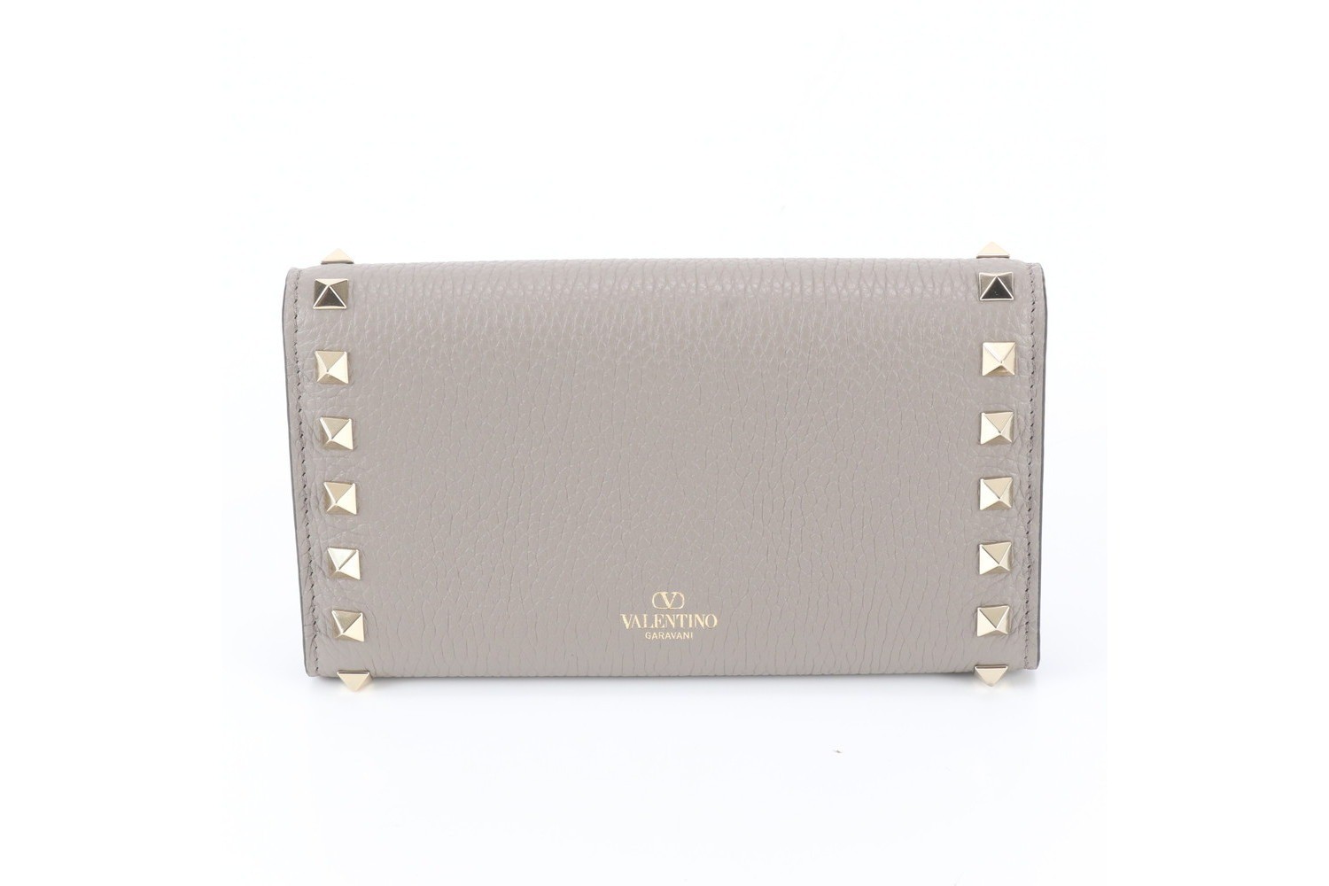 Rockstud Leather Tri-fold Wallet — view 2