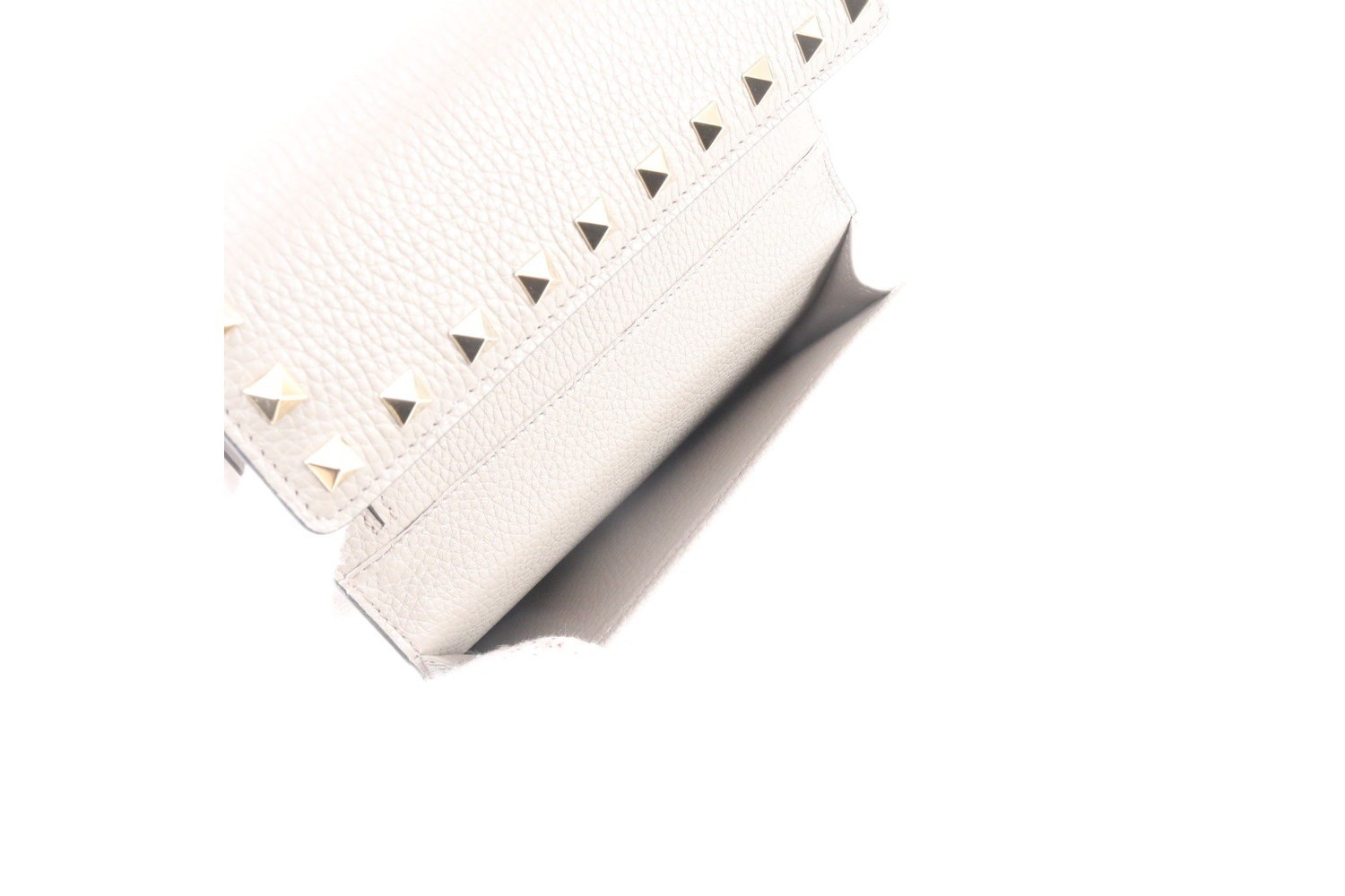 Rockstud Leather Tri-fold Wallet — view 5