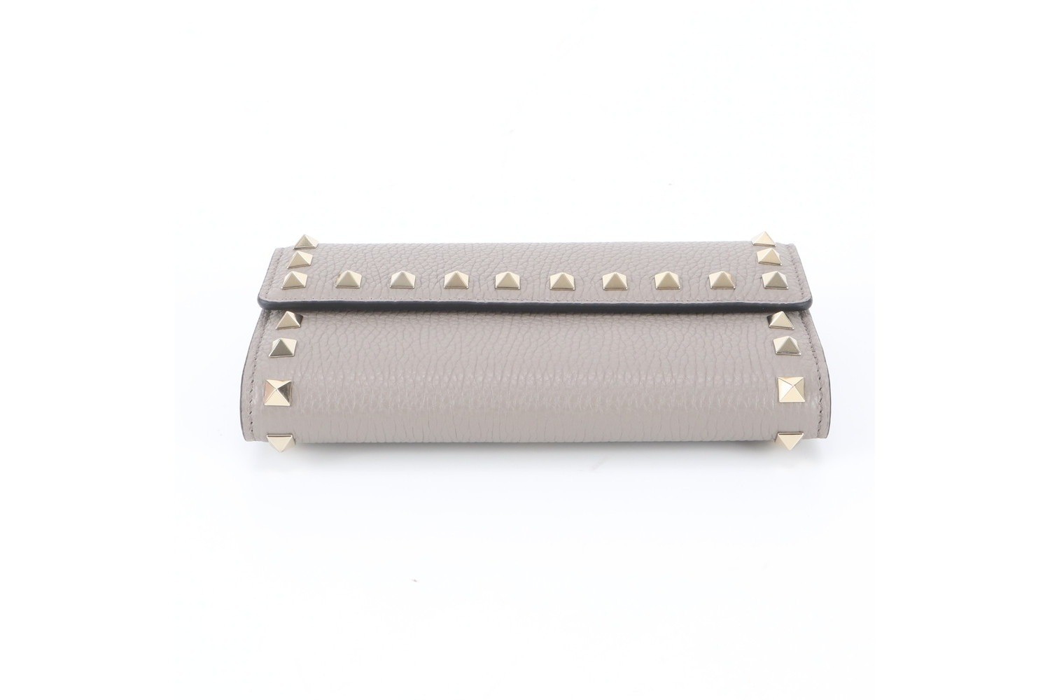Rockstud Leather Tri-fold Wallet — view 9