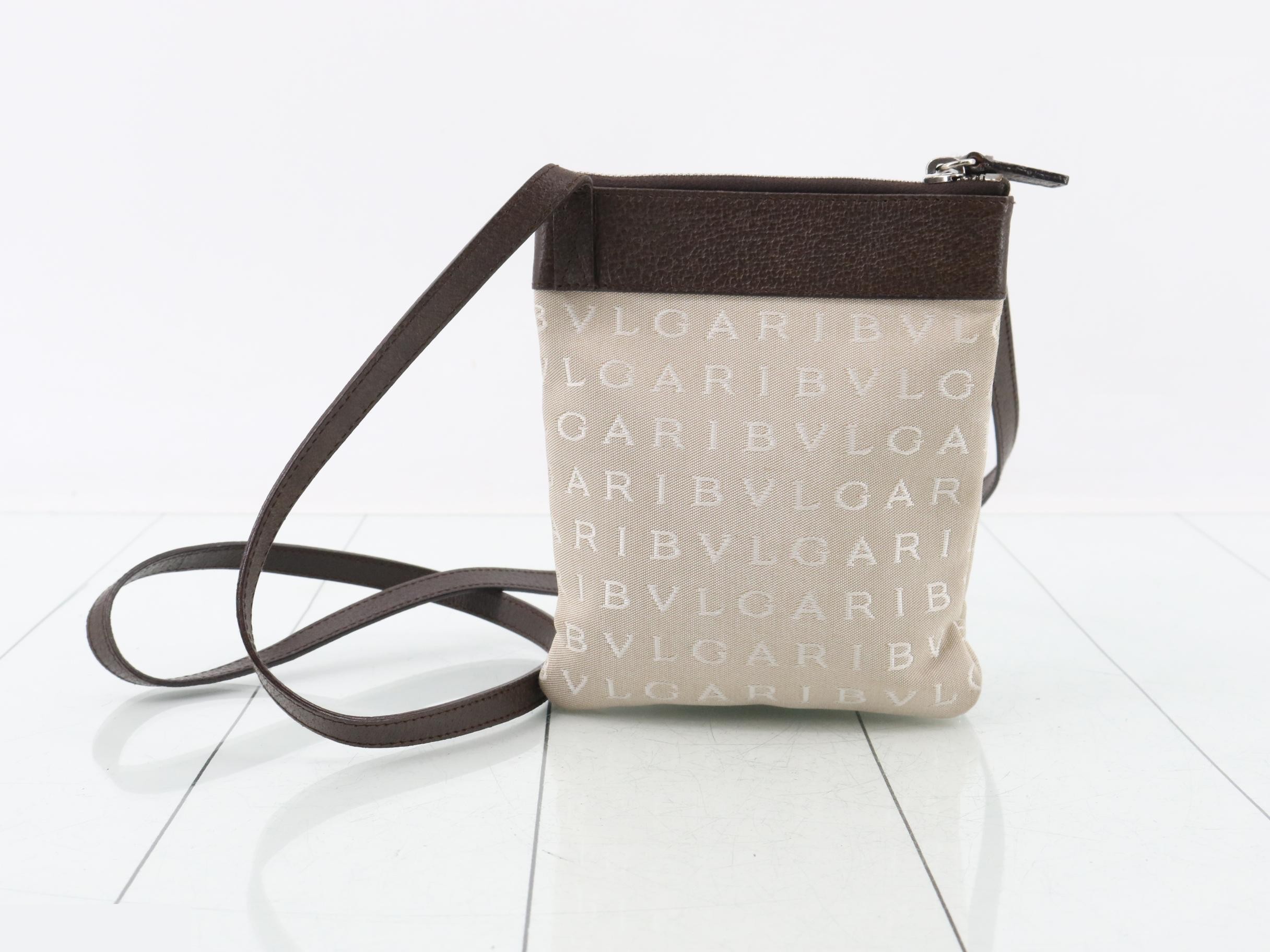 Logo Mania One-Shoulder Bag, Beige — view 2