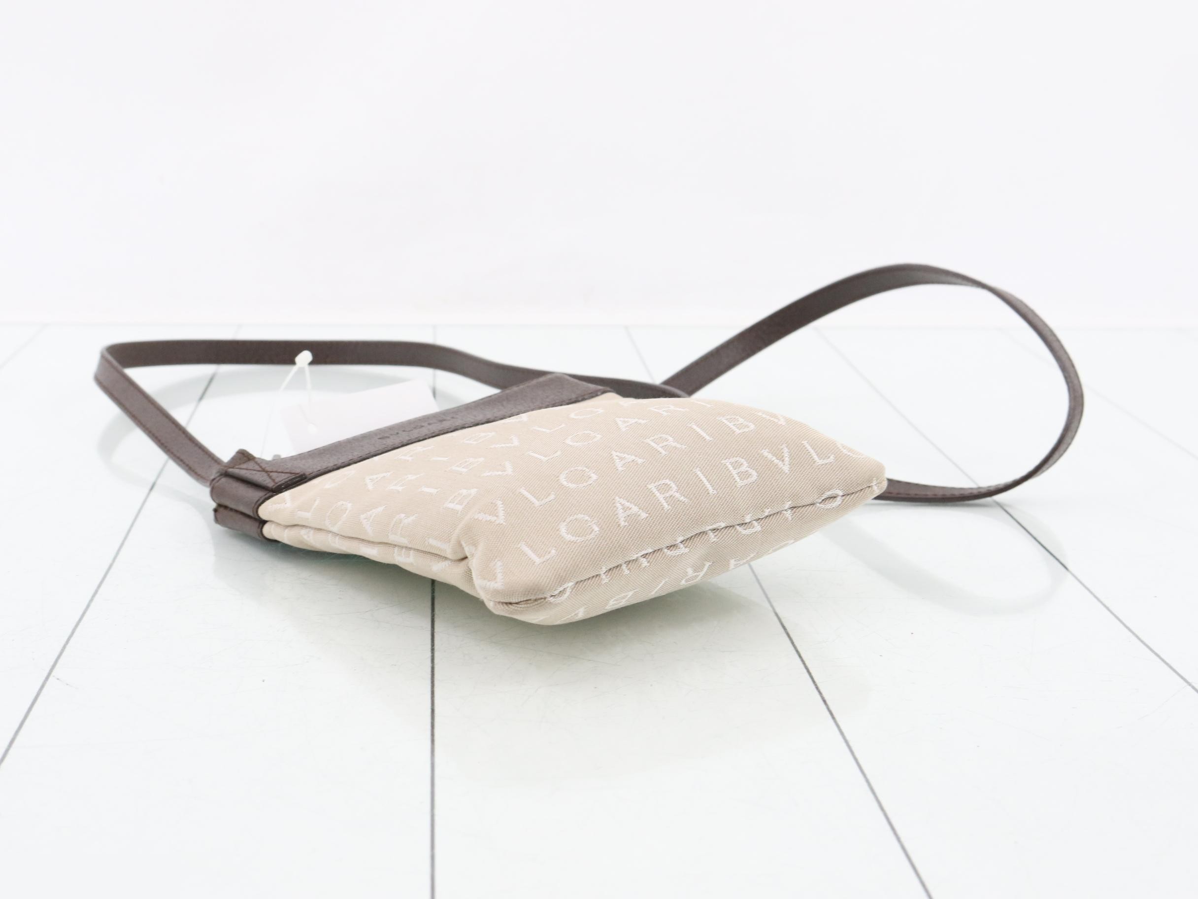 Logo Mania One-Shoulder Bag, Beige — view 5