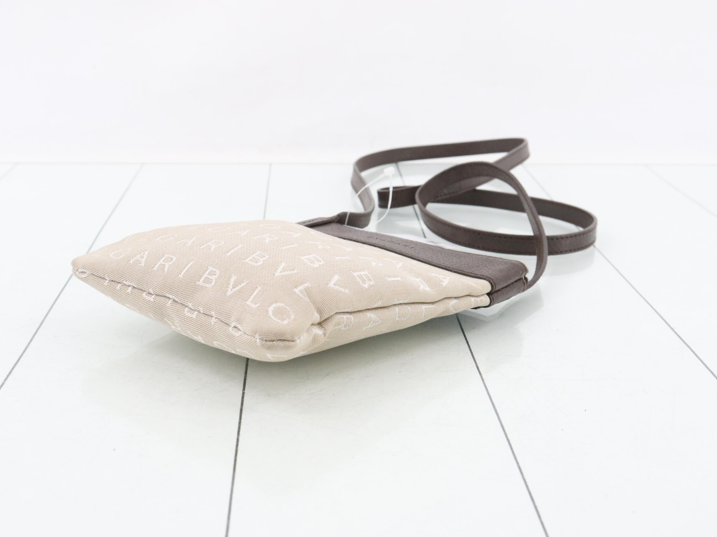 Logo Mania One-Shoulder Bag, Beige — view 6