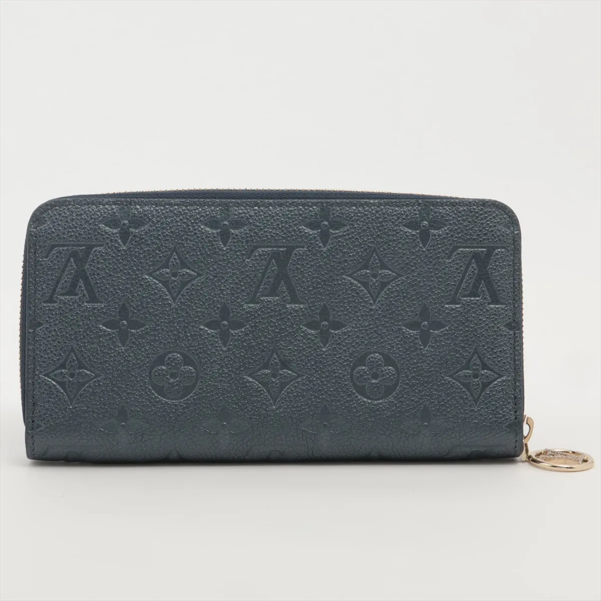 Monogram Empreinte Zippy Wallet M82838 Navy Blue Round Zip Wallet (RFID detected) — view 2