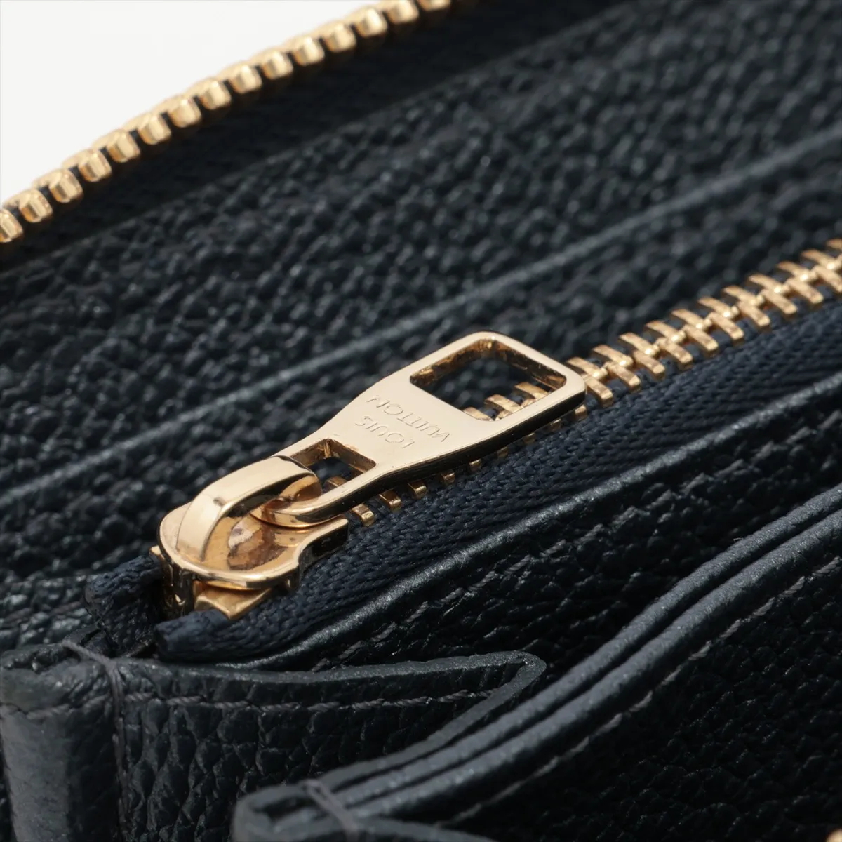 Monogram Empreinte Zippy Wallet M82838 Navy Blue Round Zip Wallet (RFID detected) — view 12