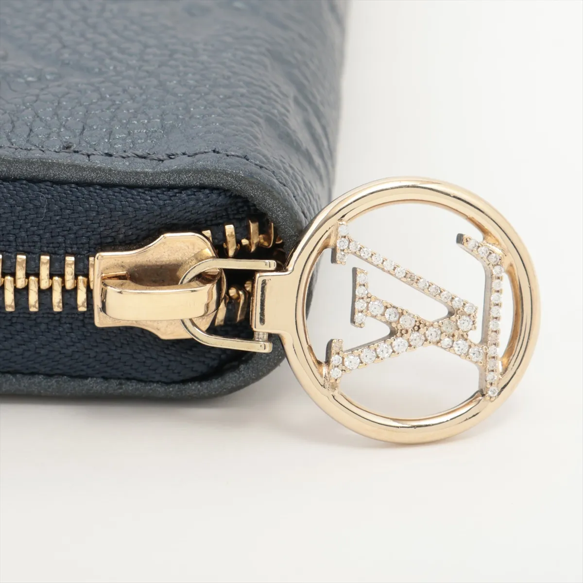 Monogram Empreinte Zippy Wallet M82838 Navy Blue Round Zip Wallet (RFID detected) — view 13