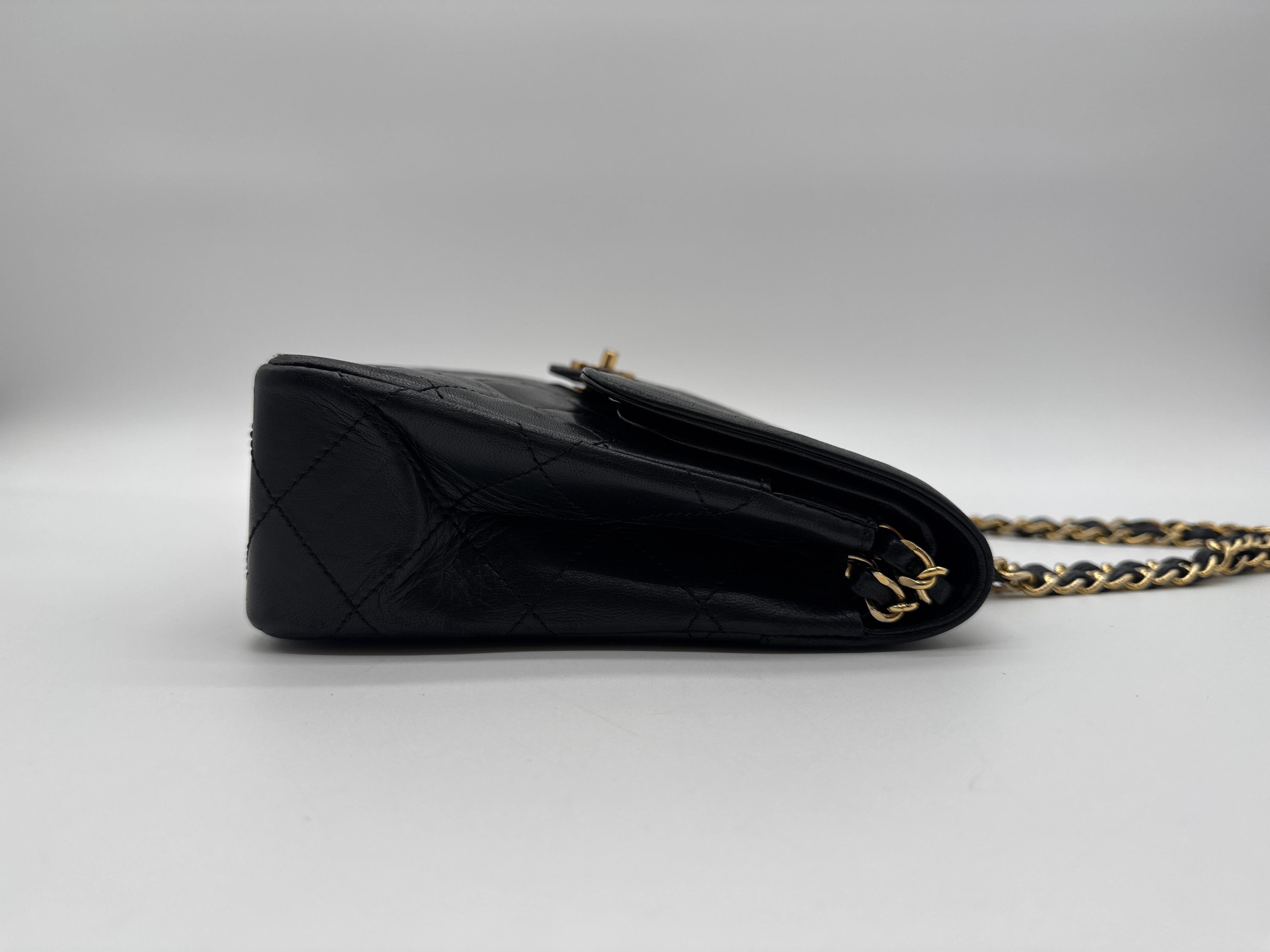 Matelassé 27 Paris Limited Edition Double Flap Black Shoulder Bag — view 3
