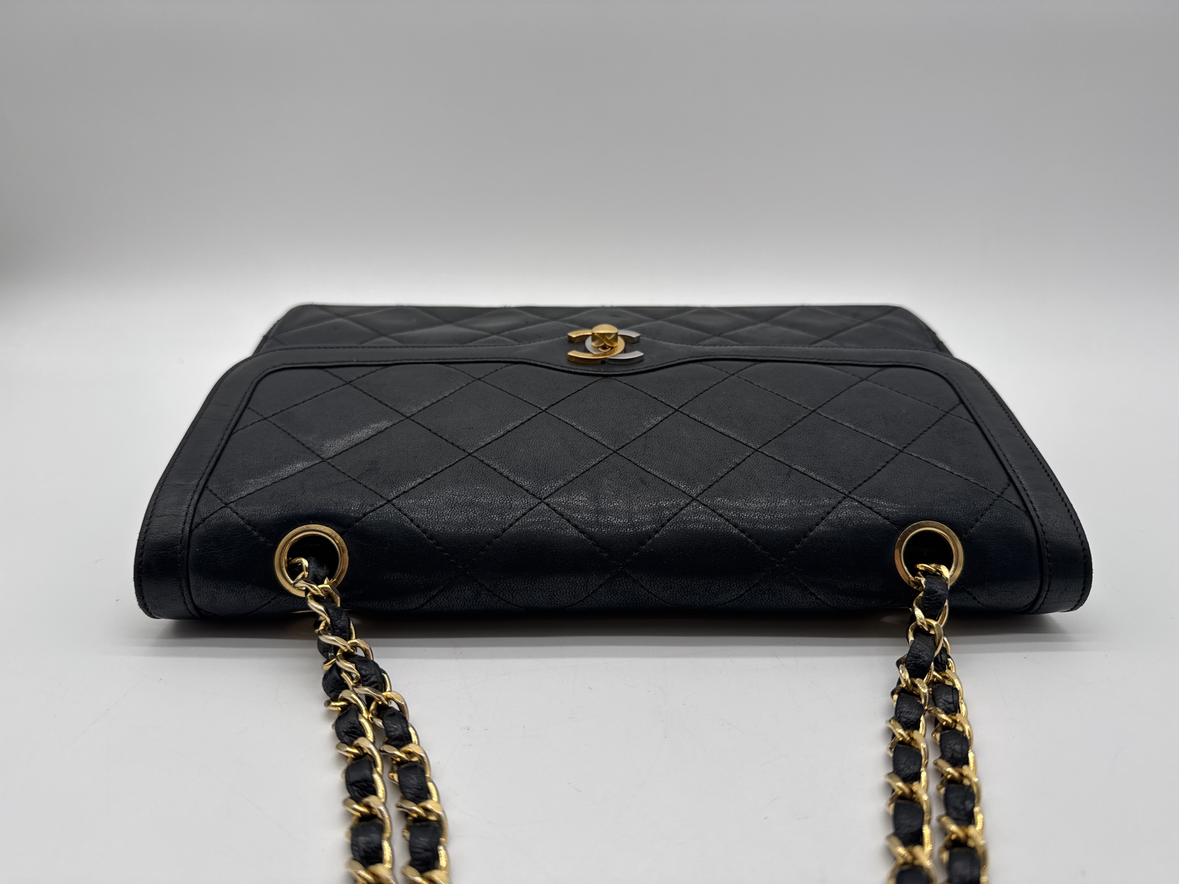 Matelassé 27 Paris Limited Edition Double Flap Black Shoulder Bag — view 5