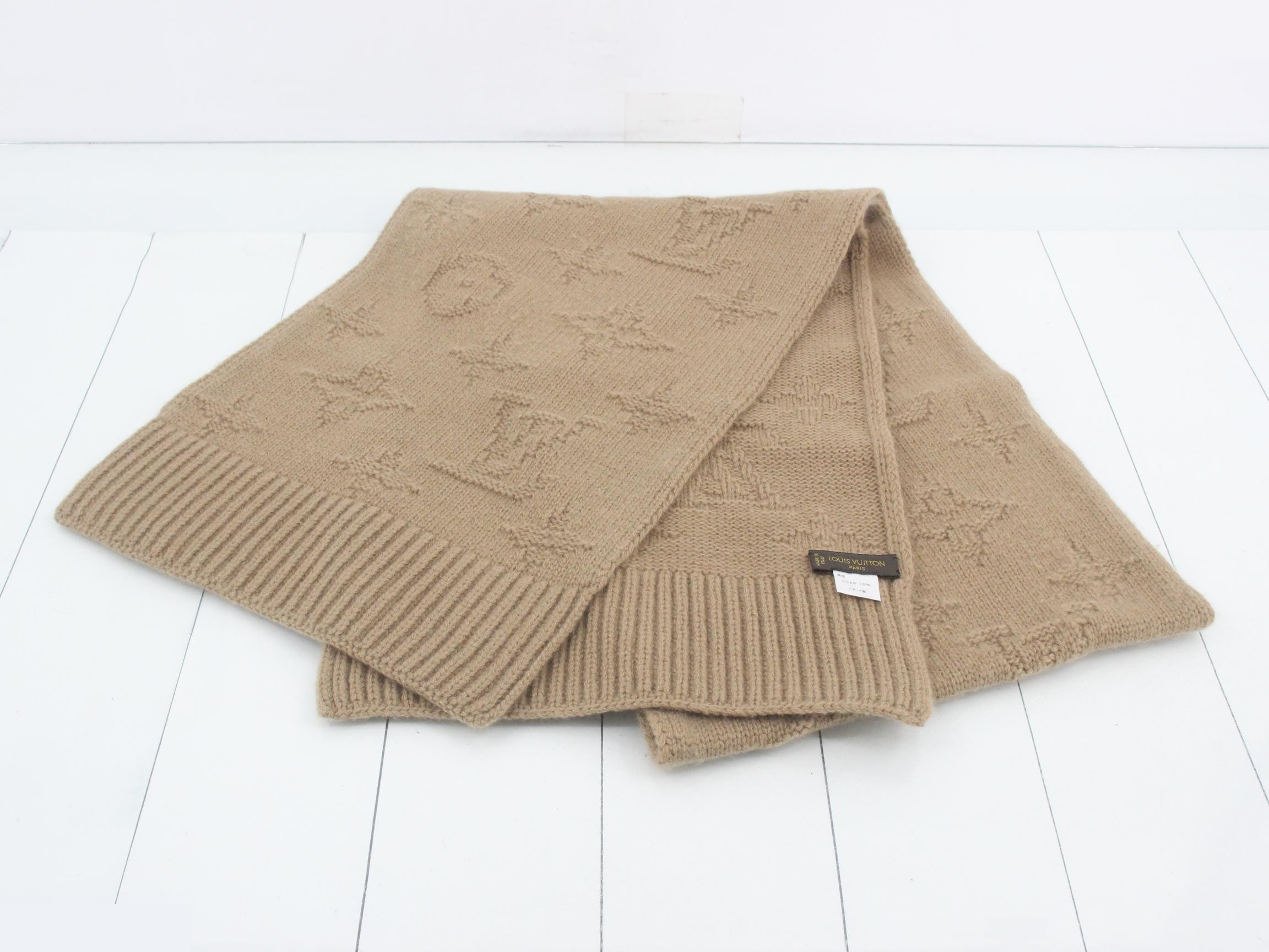 Monogram scarf with tag — view 2