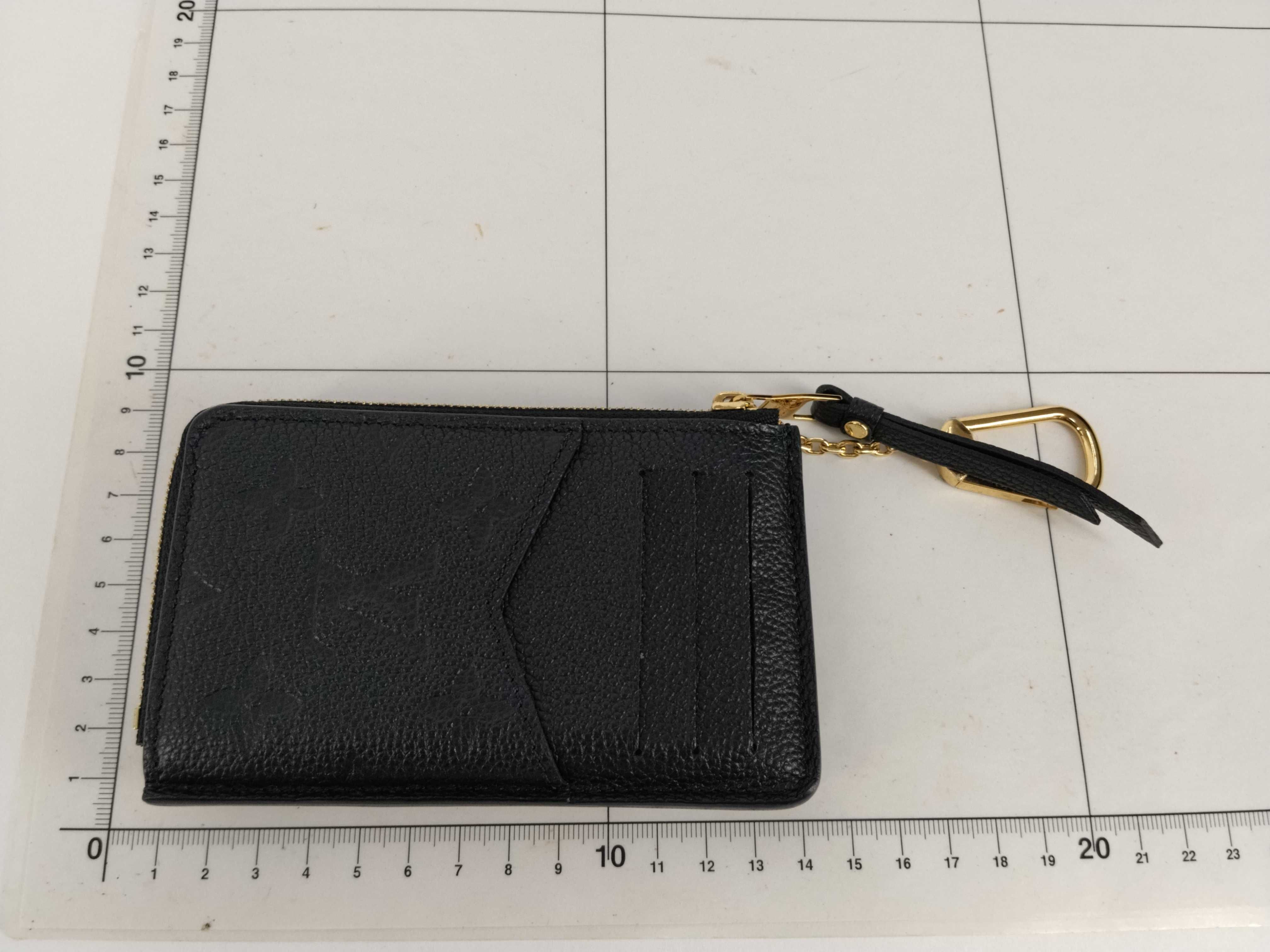Monogram Empreinte Louis Vuitton Monogram M69421 Empreinte Porte Cartes Rect Verso Black Coin Case Wallet — view 2