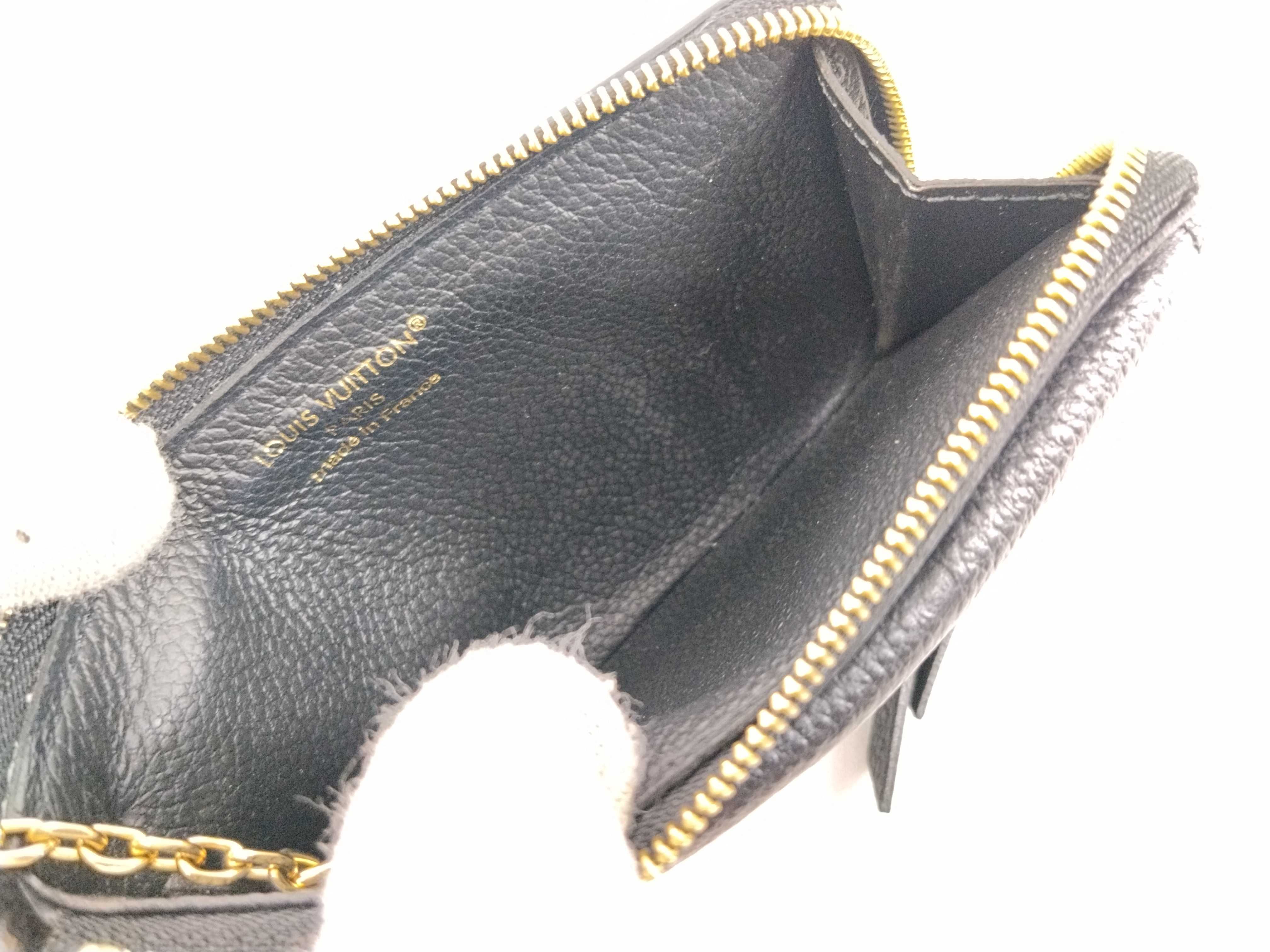 Monogram Empreinte Louis Vuitton Monogram M69421 Empreinte Porte Cartes Rect Verso Black Coin Case Wallet — view 11
