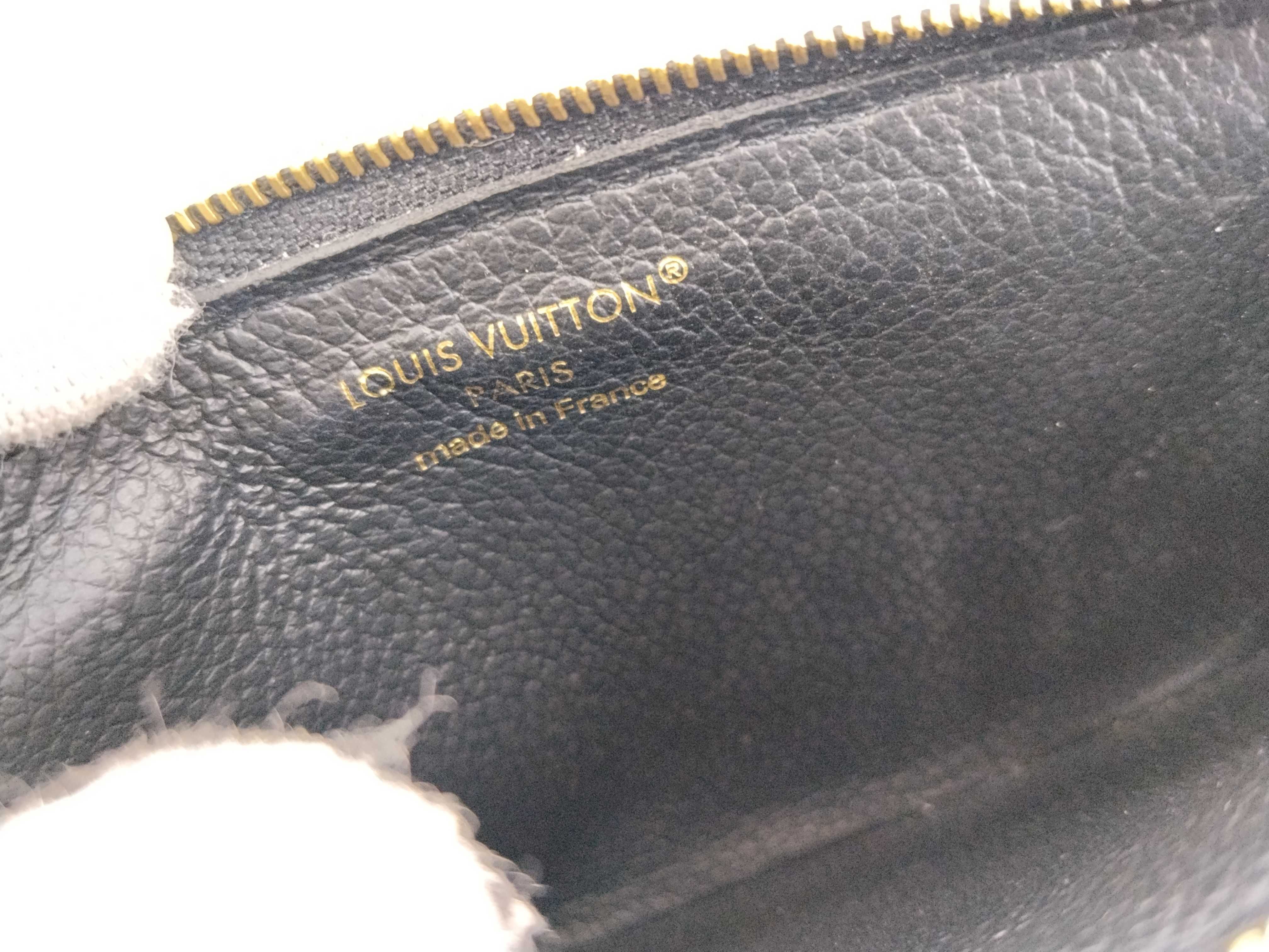 Monogram Empreinte Louis Vuitton Monogram M69421 Empreinte Porte Cartes Rect Verso Black Coin Case Wallet — view 12