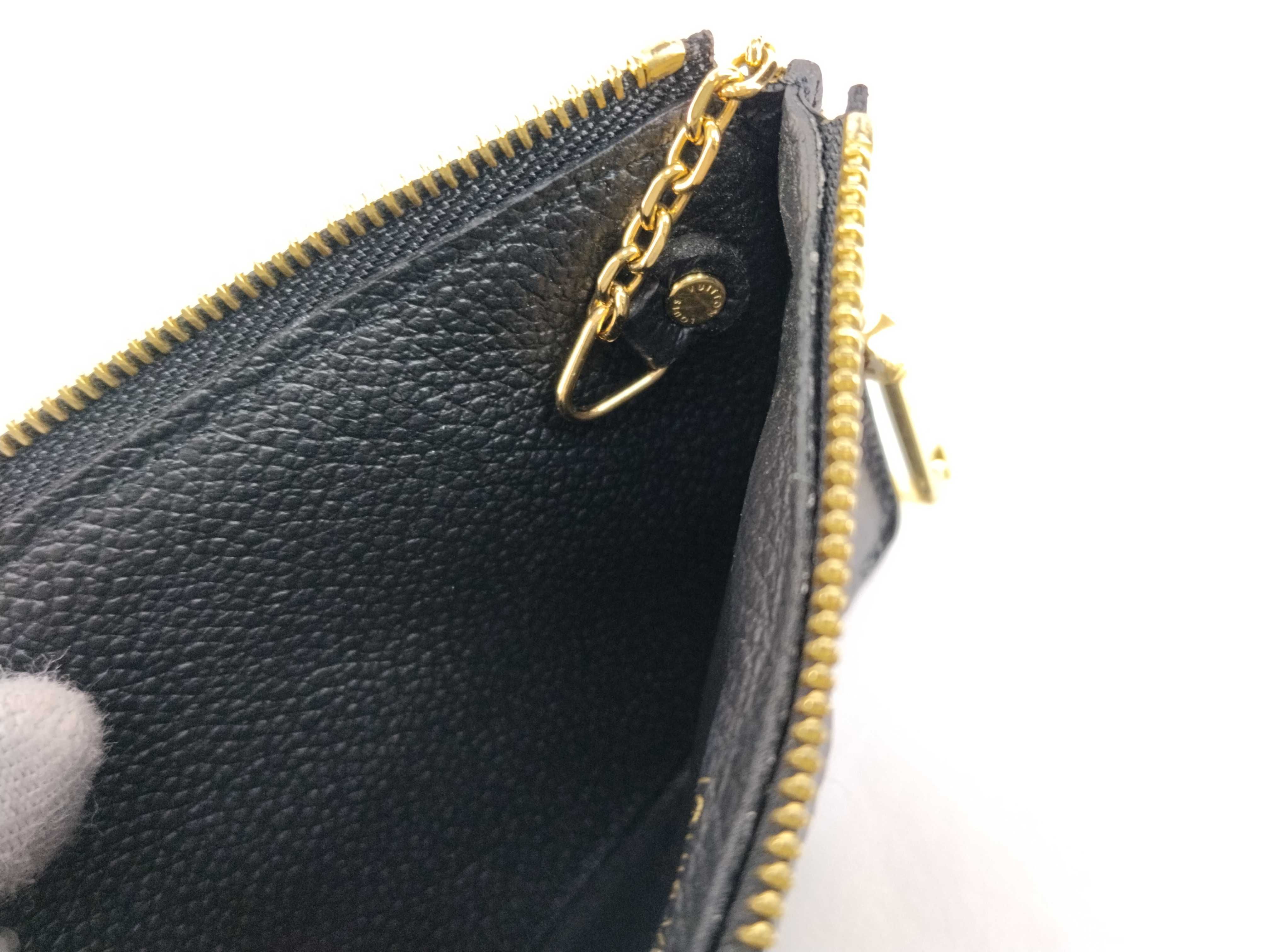 Monogram Empreinte Louis Vuitton Monogram M69421 Empreinte Porte Cartes Rect Verso Black Coin Case Wallet — view 14