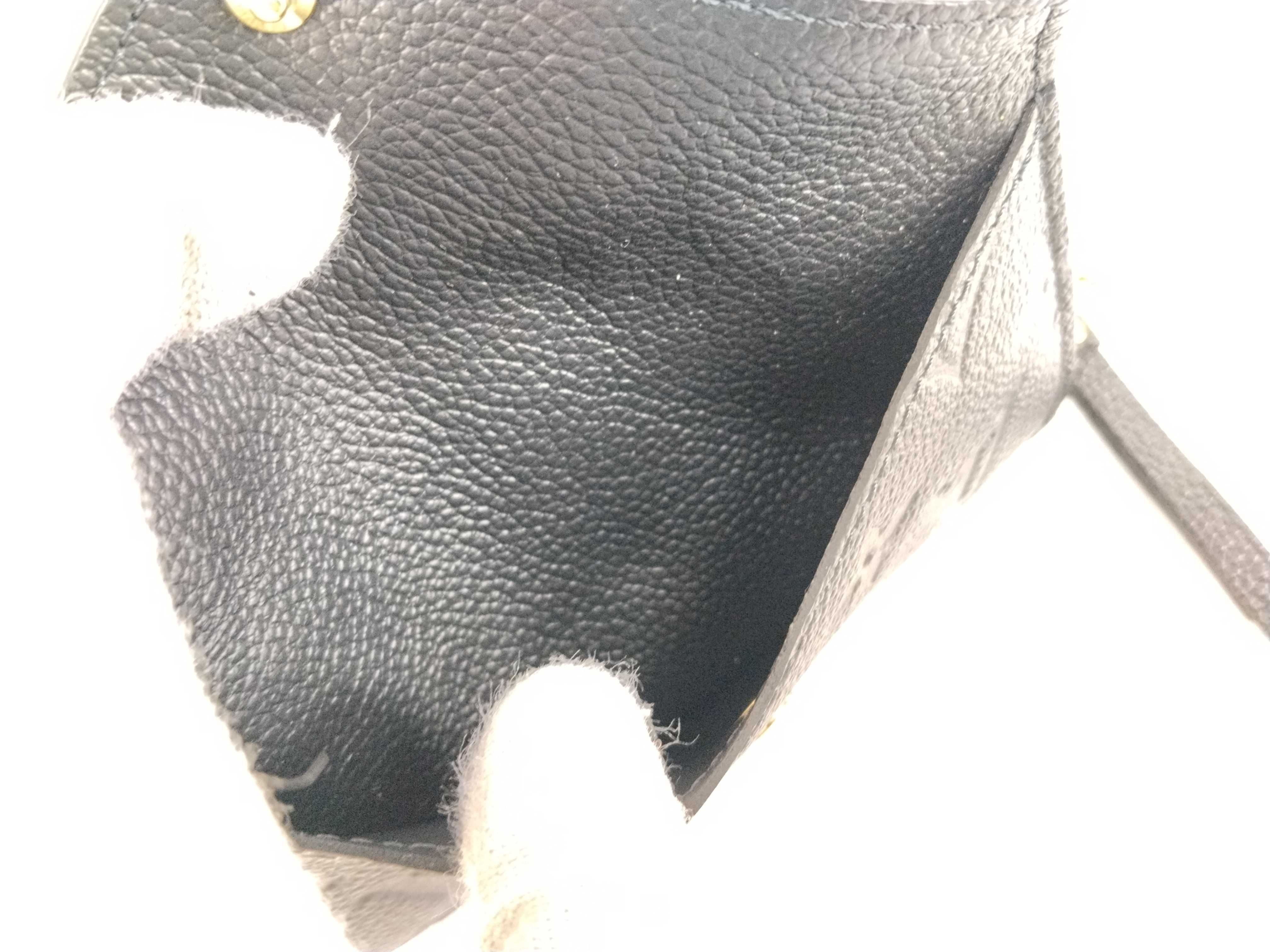Monogram Empreinte Louis Vuitton Monogram M69421 Empreinte Porte Cartes Rect Verso Black Coin Case Wallet — view 15