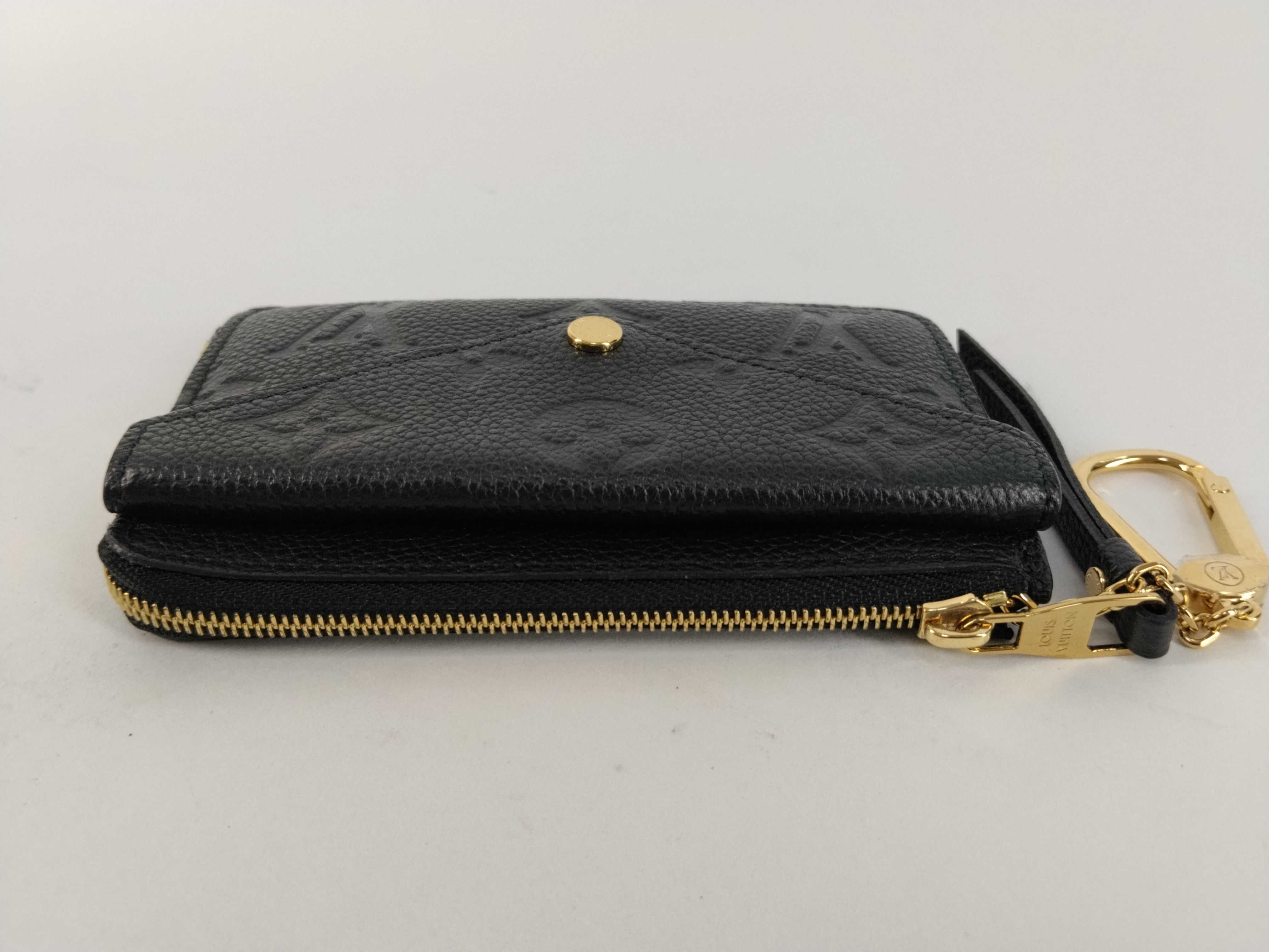 Monogram Empreinte Louis Vuitton Monogram M69421 Empreinte Porte Cartes Rect Verso Black Coin Case Wallet — view 6