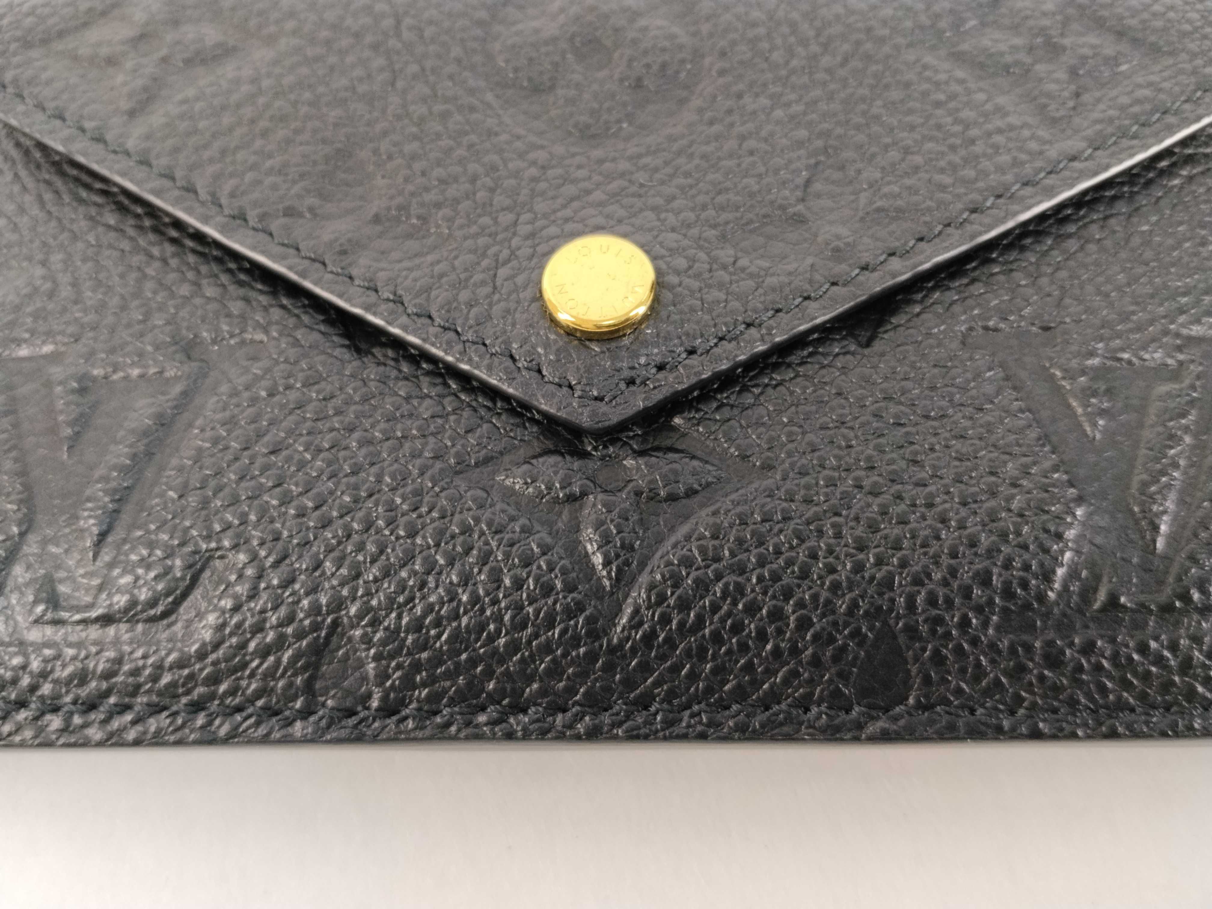 Monogram Empreinte Louis Vuitton Monogram M69421 Empreinte Porte Cartes Rect Verso Black Coin Case Wallet — view 9