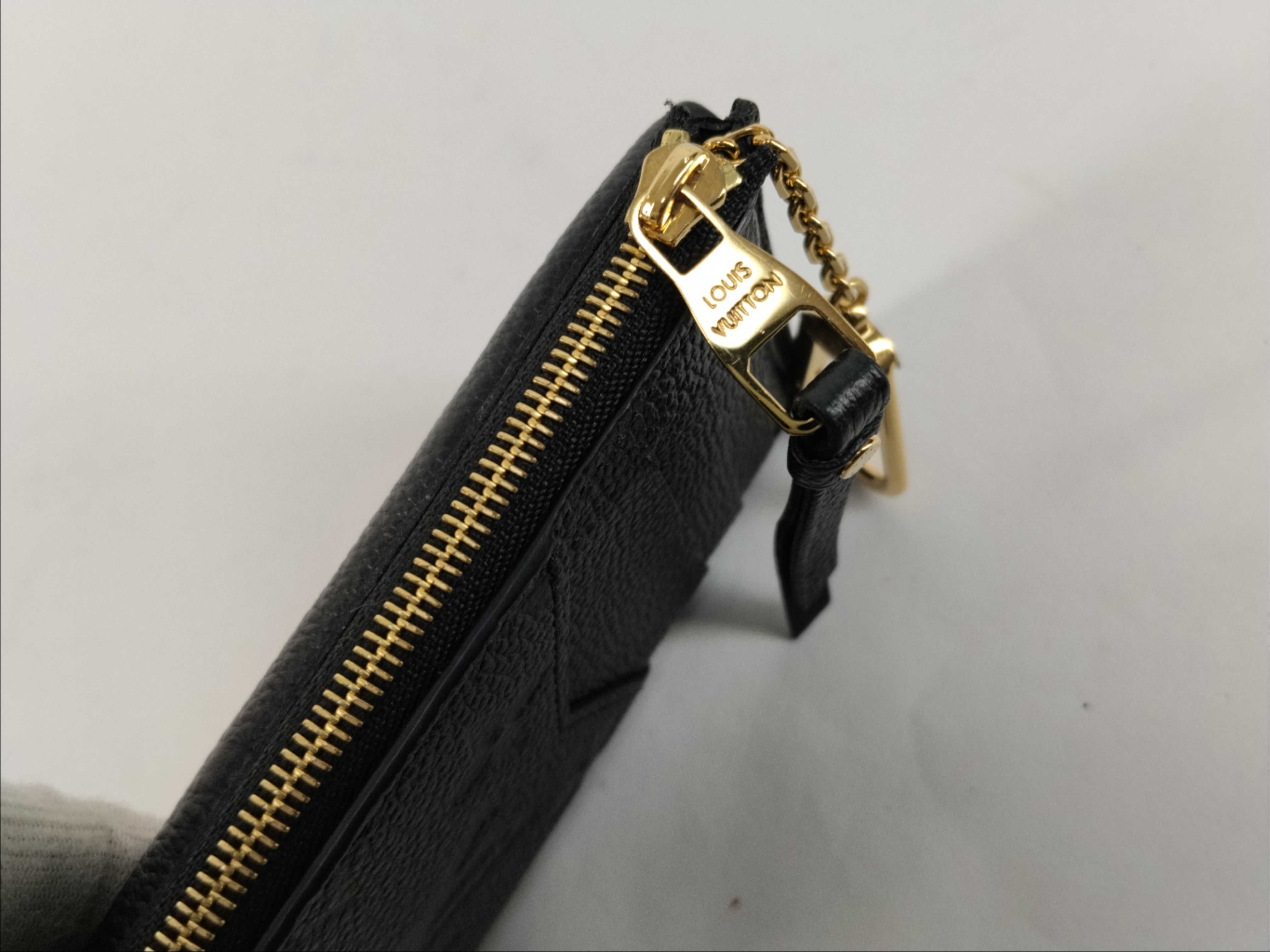 Monogram Empreinte Louis Vuitton Monogram M69421 Empreinte Porte Cartes Rect Verso Black Coin Case Wallet — view 10