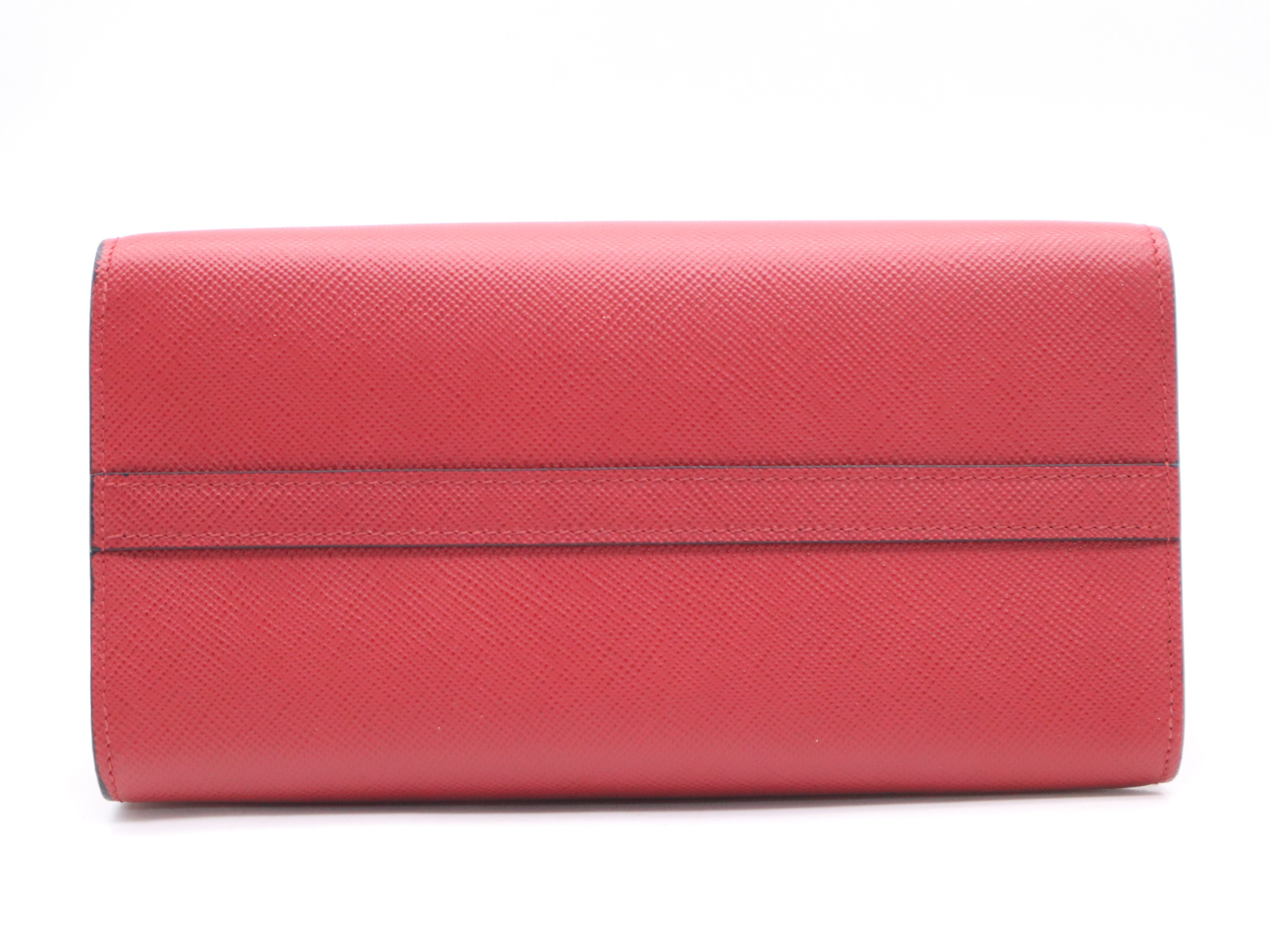 1BA156 Saffiano Leather Galleria Small Red Handbag with Pouch and Mirror — view 4