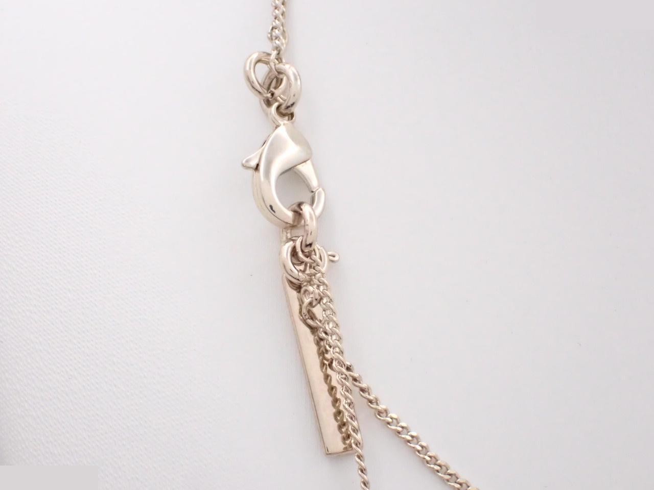 Sharktooth Necklace Pendant, Double Loop Top, 2.7cm wide — view 4