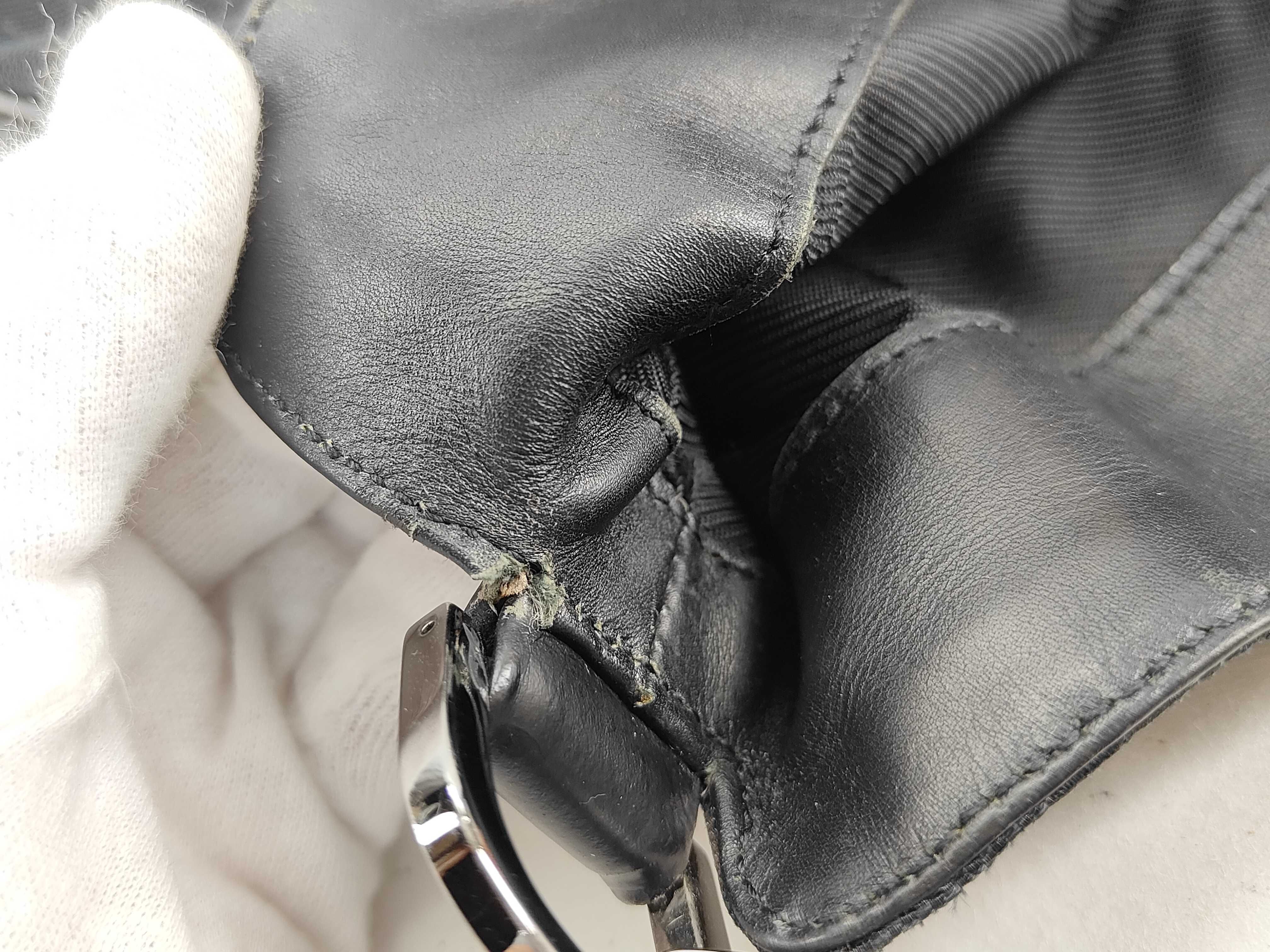 Bamboo Shoulder Bag, Black GG Canvas Tote Bag — view 15
