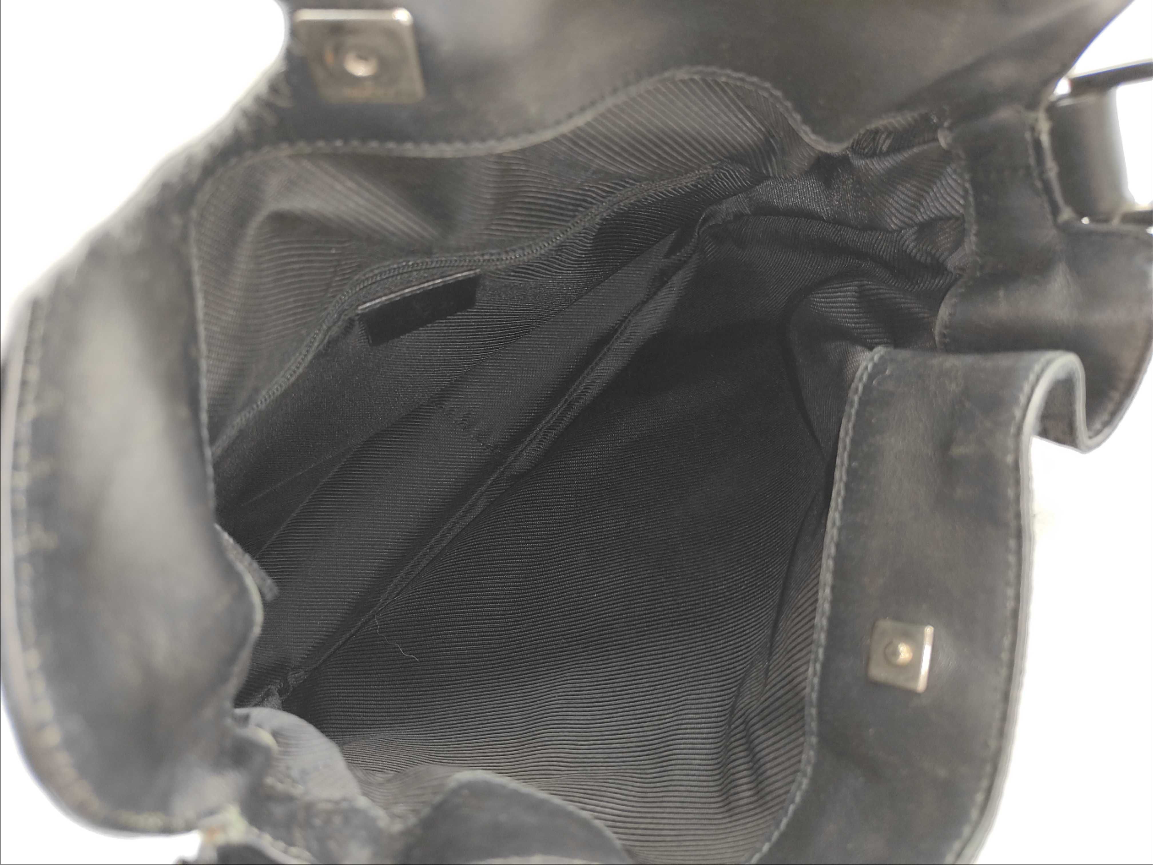 Bamboo Shoulder Bag, Black GG Canvas Tote Bag — view 10