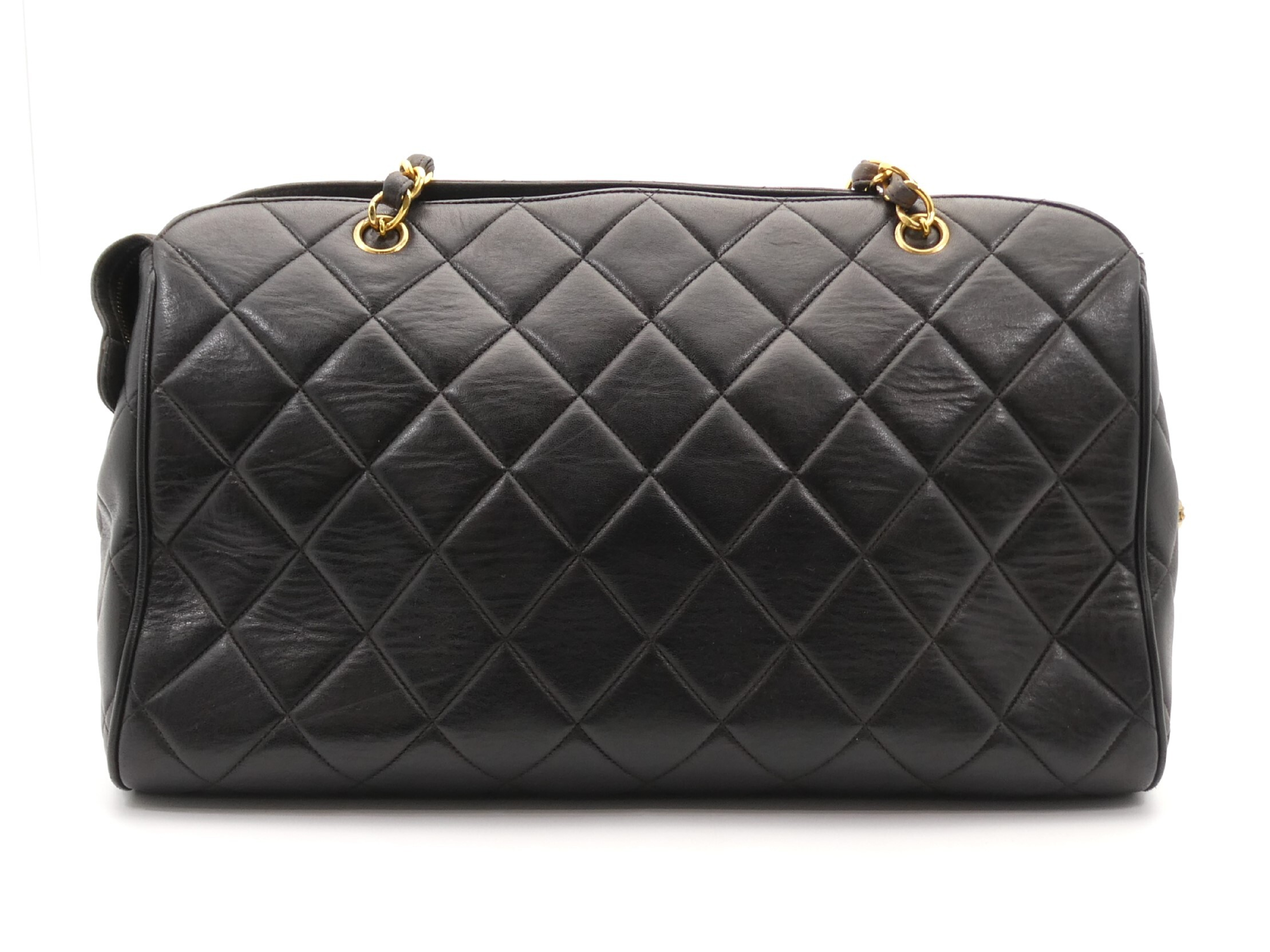 Matelassé Leather Chain Shoulder Bag — view 2