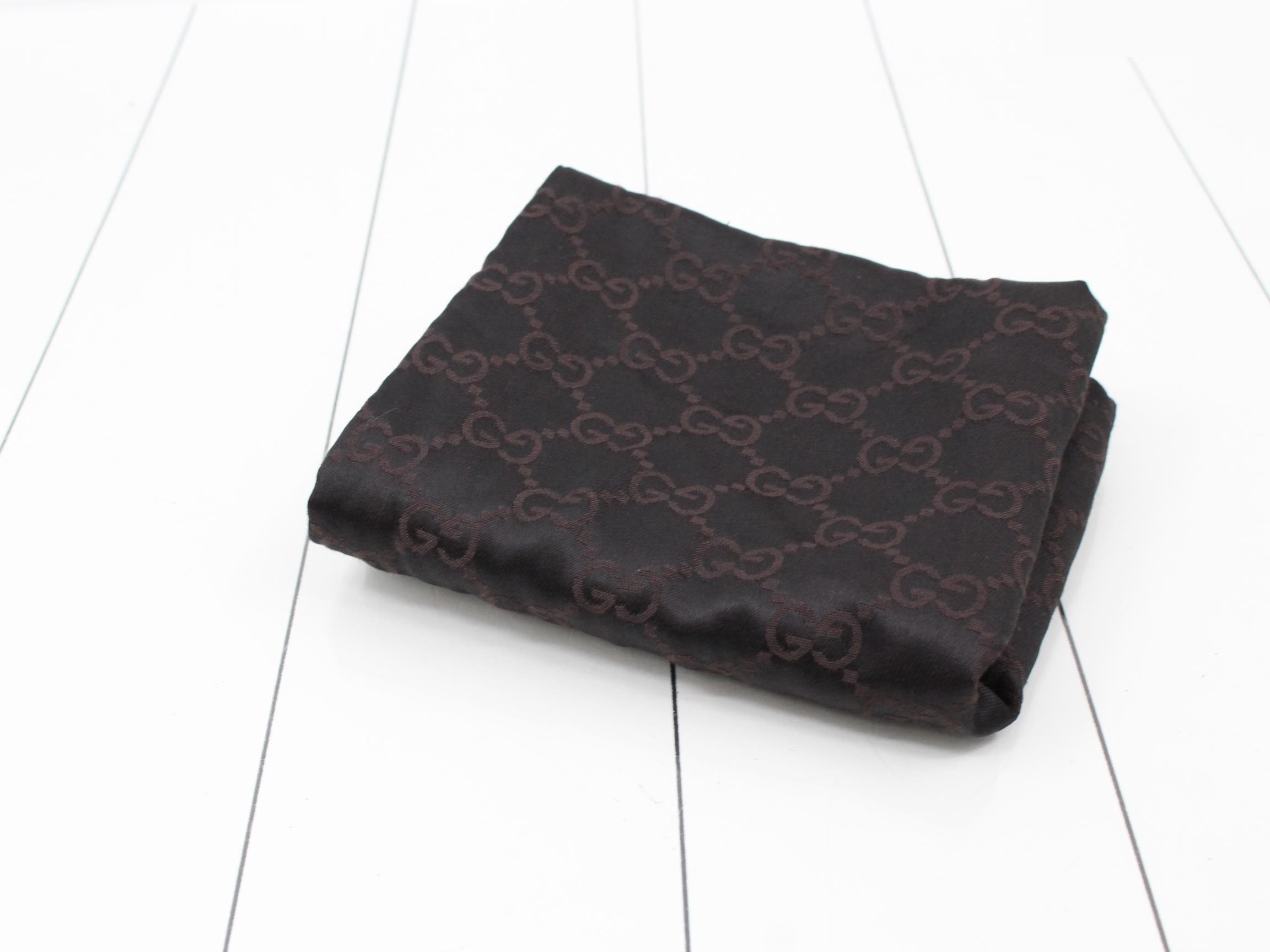 GG pattern one-shoulder bag, suede, black, 001 3748 — view 7