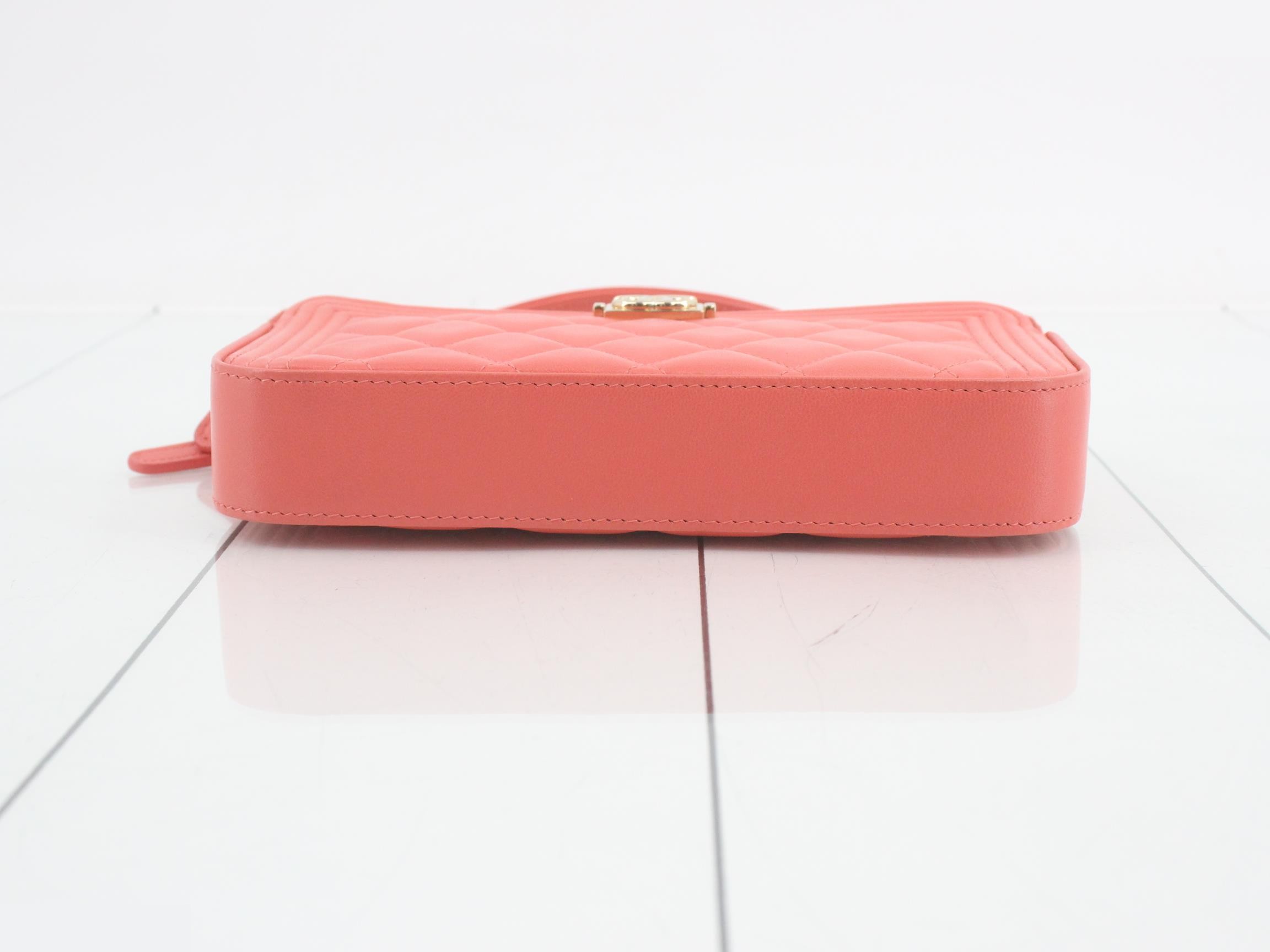 Boy Chanel Lambskin Chain Wallet — view 3