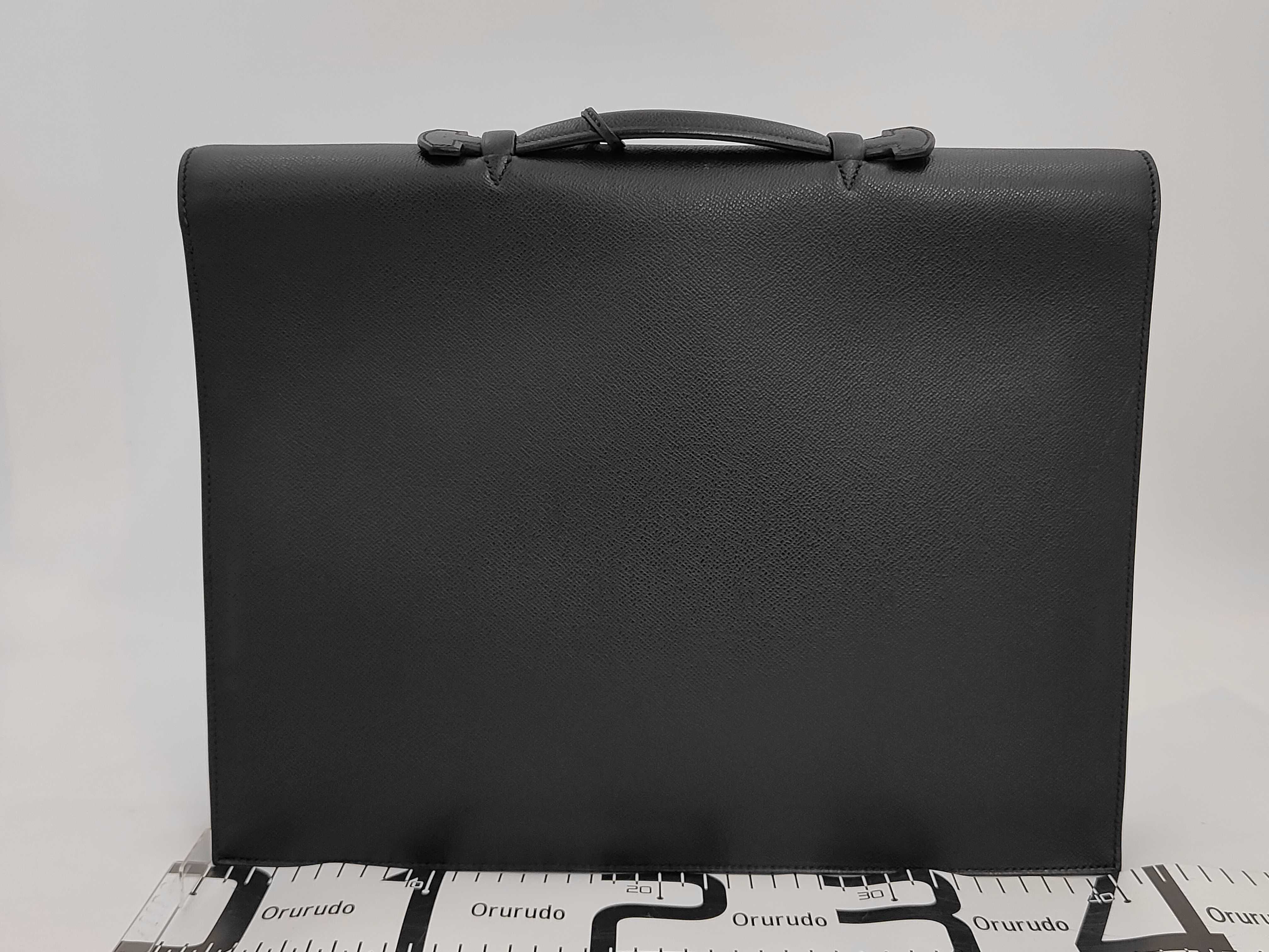 Sac à Dépêches 41 H Black Silver Hardware Business Bag — view 2