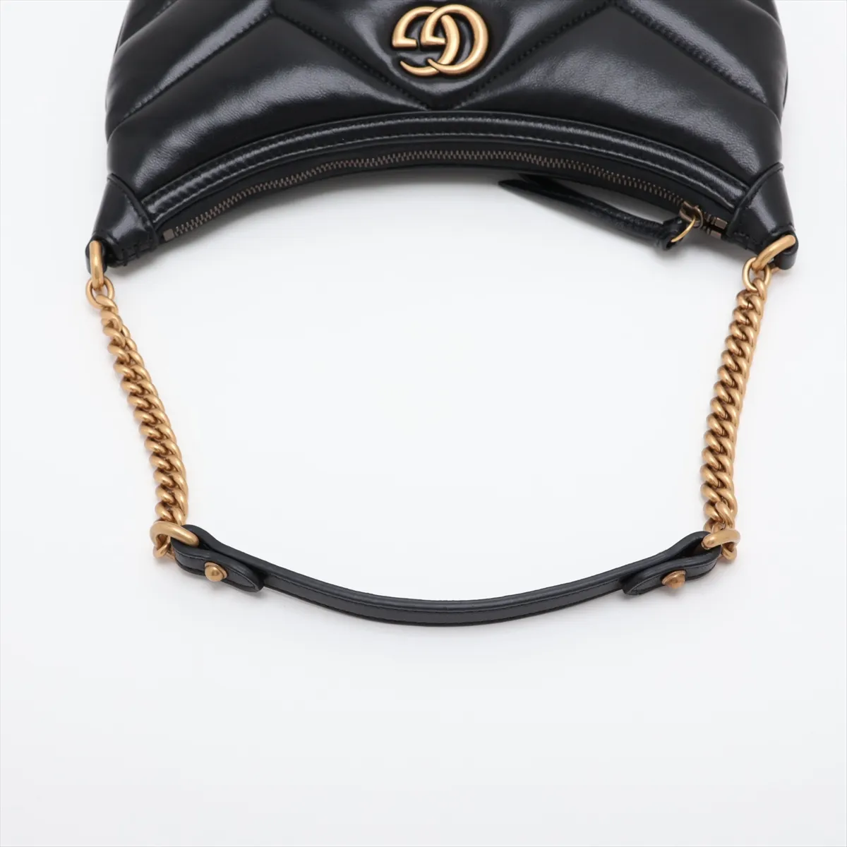 GG Marmont Leather Shoulder Bag, Black, 777263 — view 5