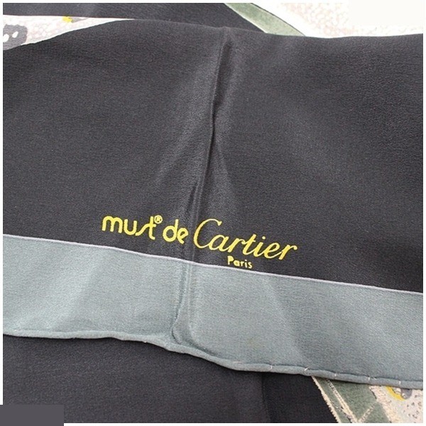 scarf, black and gray — view 4