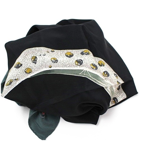 scarf, black and gray — view 5