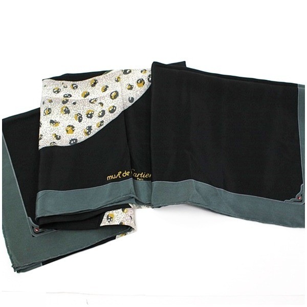 scarf, black and gray — view 6