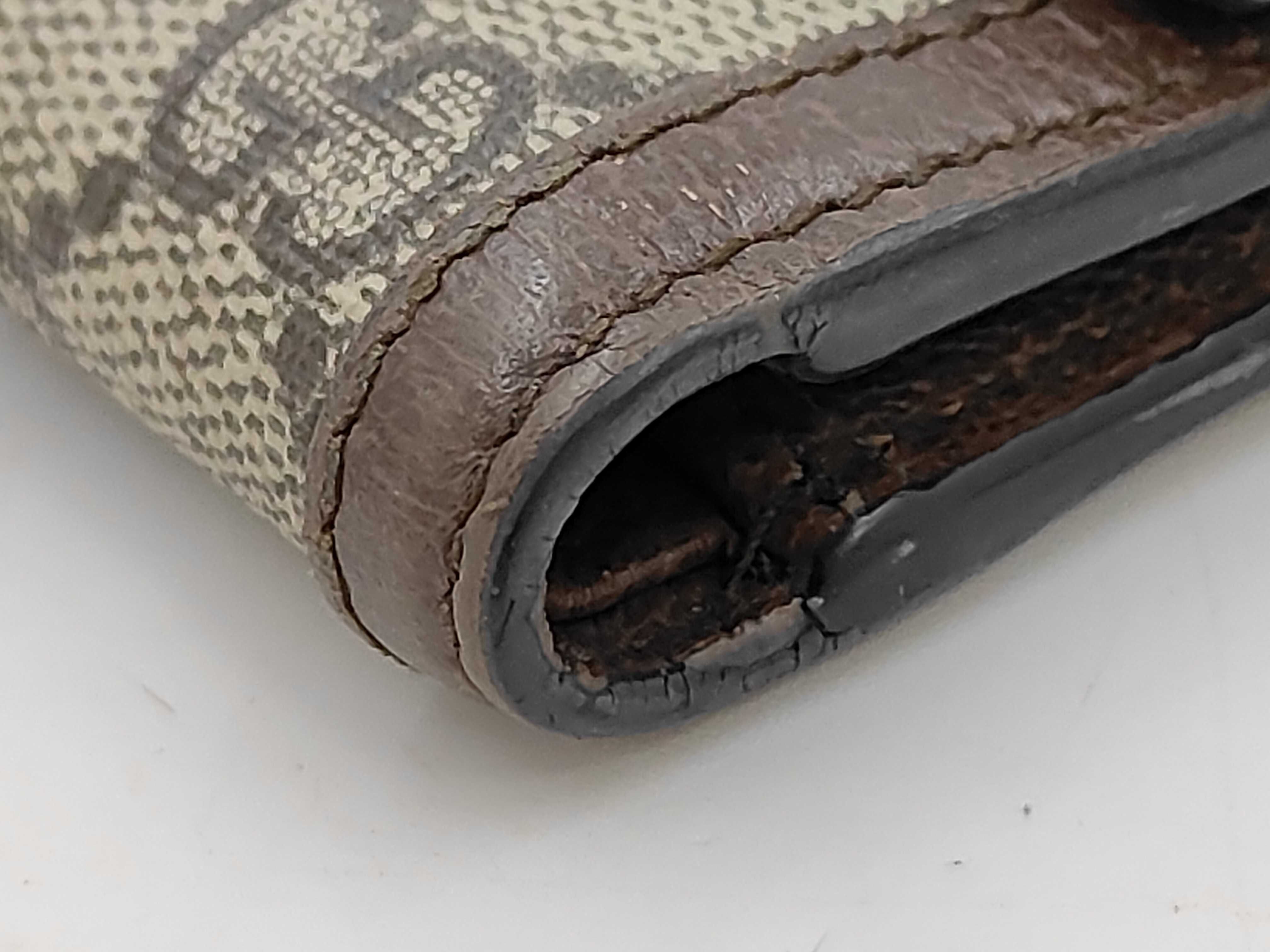 Ophidia Tri-fold Wallet, PVC, Brown, 625703 — view 3