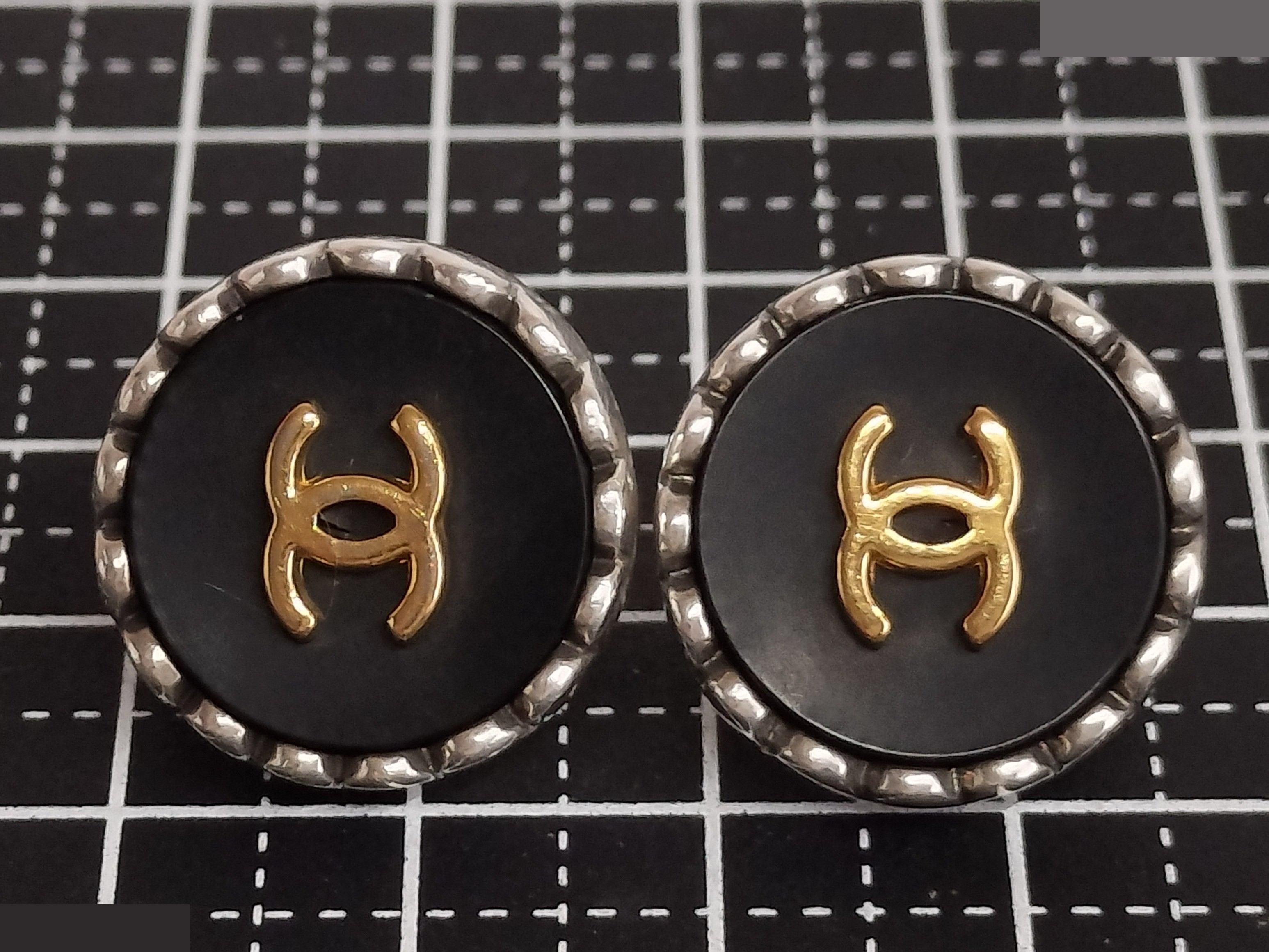 Coco Silver Gold Black Earrings 96P — view 7