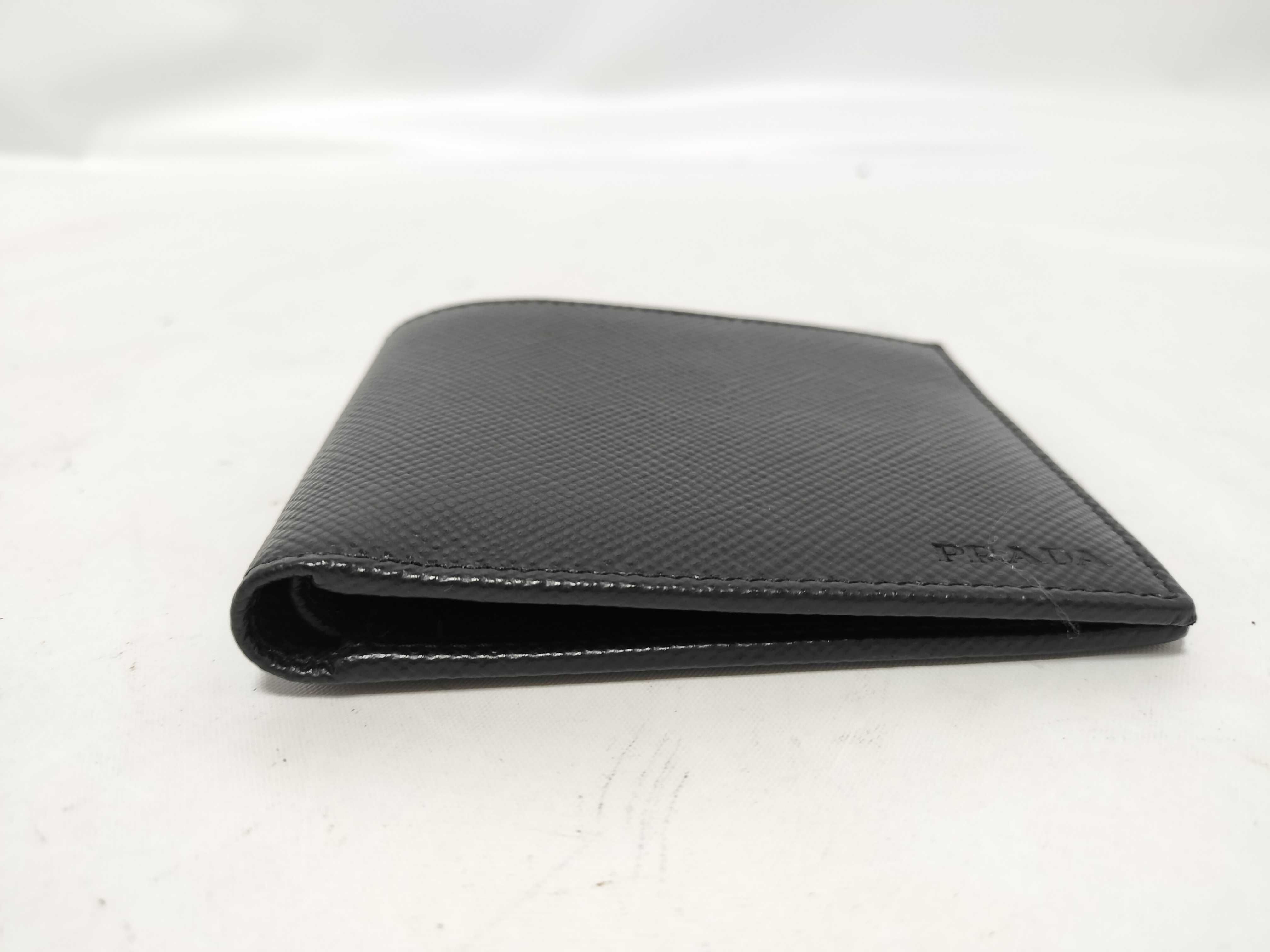 Bi-fold Wallet, Saffiano Leather, 2MCO513, Black, Billfold — view 4