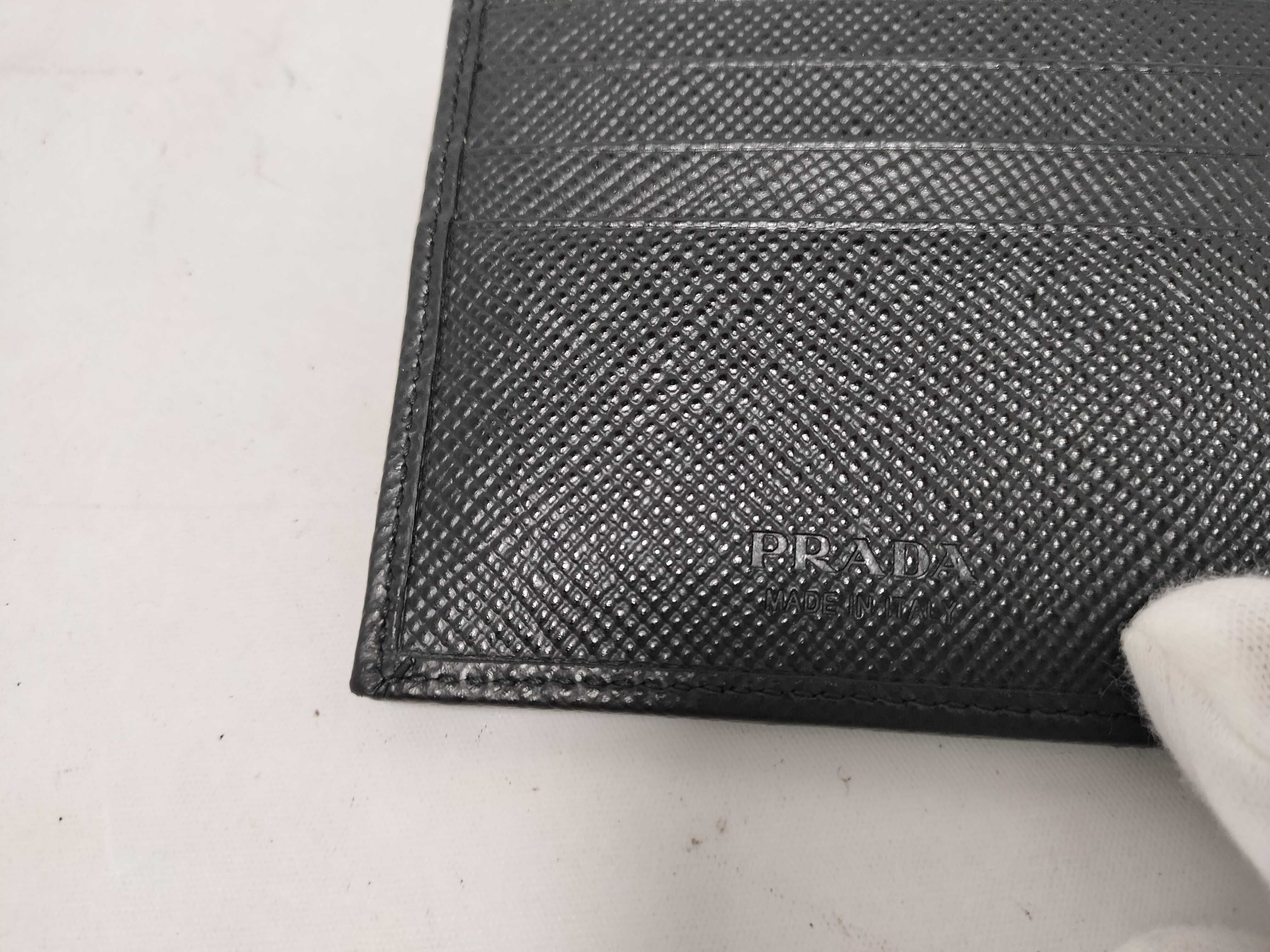 Bi-fold Wallet, Saffiano Leather, 2MCO513, Black, Billfold — view 8
