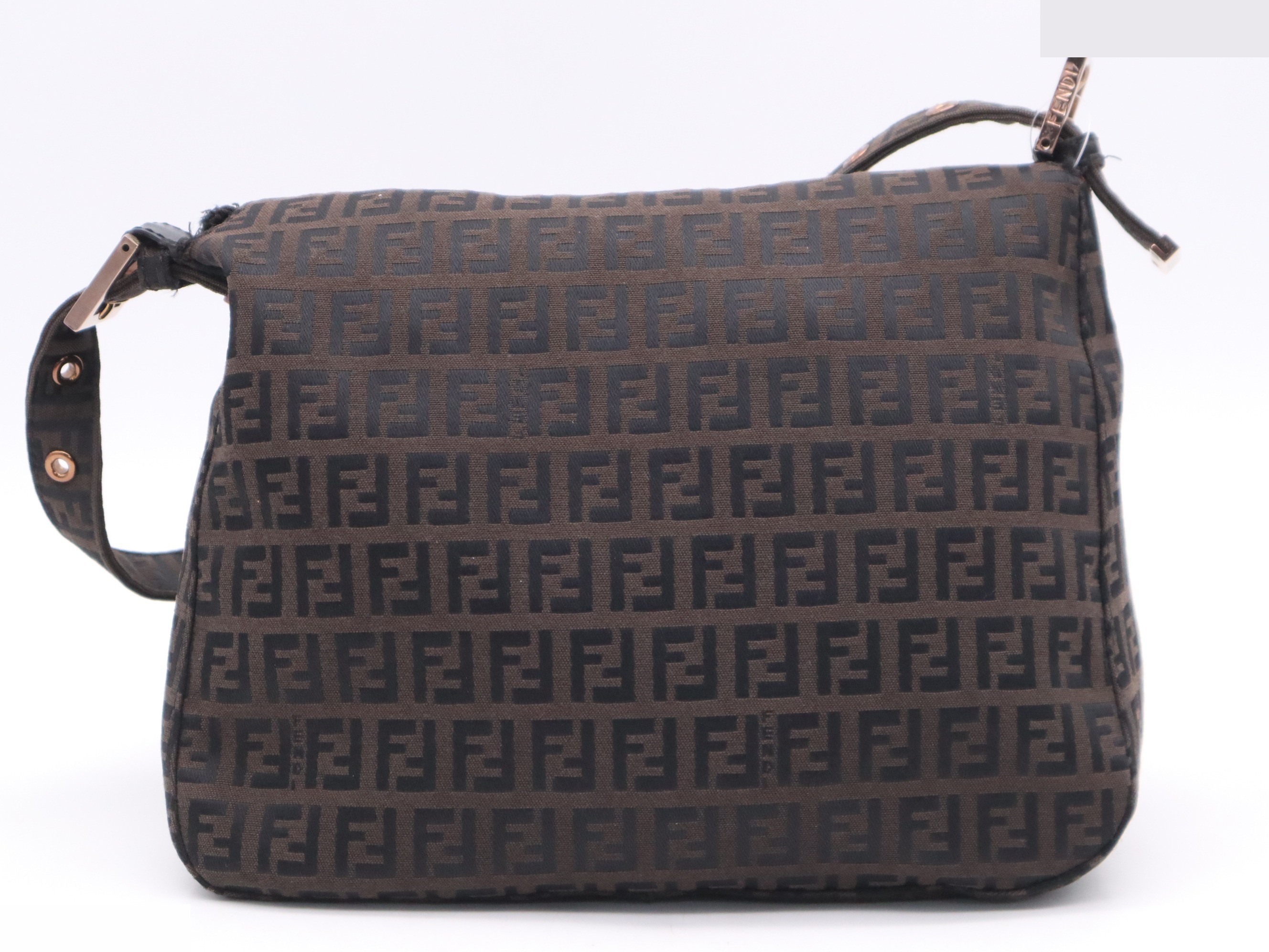 Nylon Zucca Mamma Bucket Handbag, Brown — view 2
