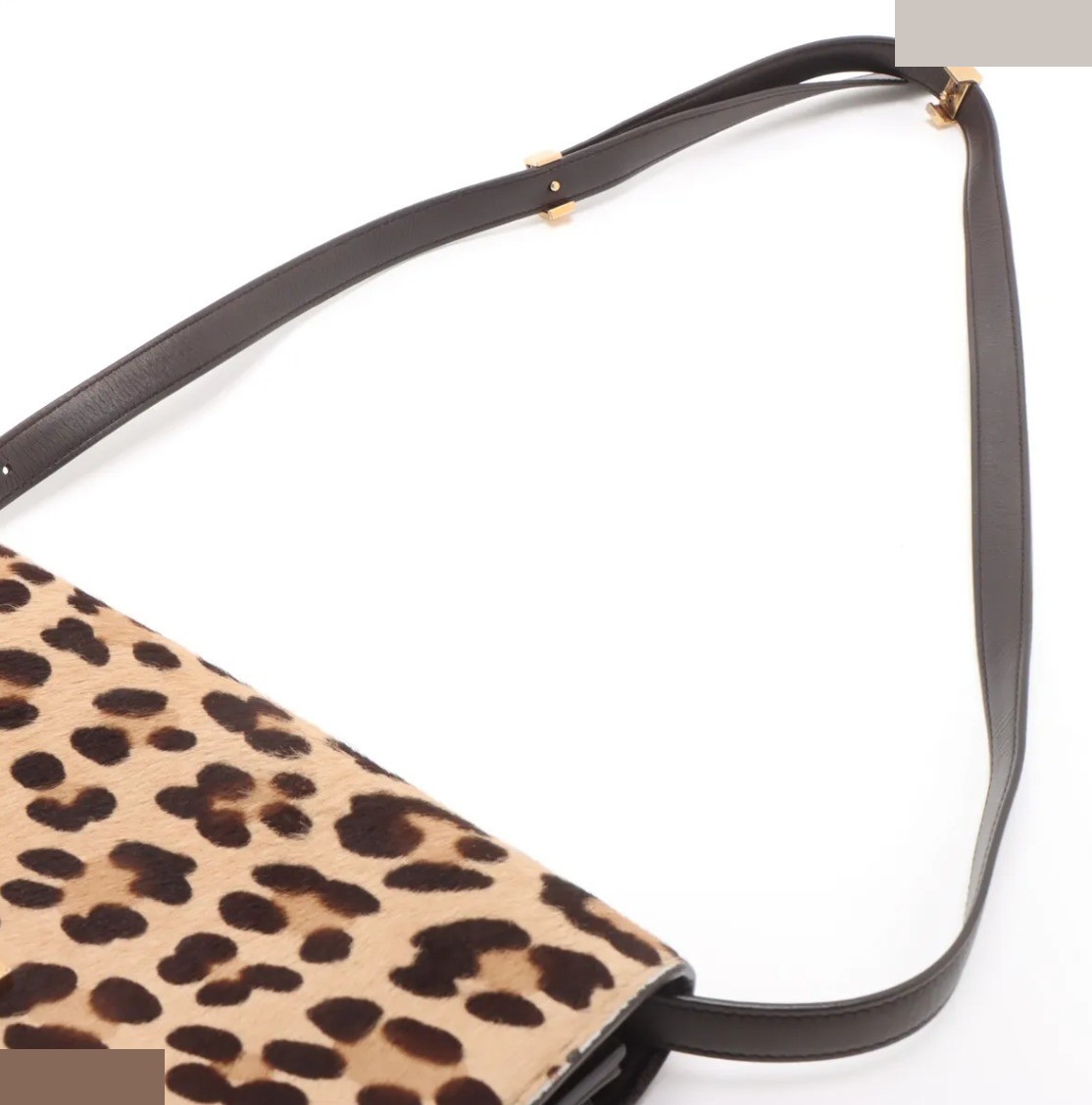 Unused Classic Box Leather x Calf Hair Shoulder Bag — view 5