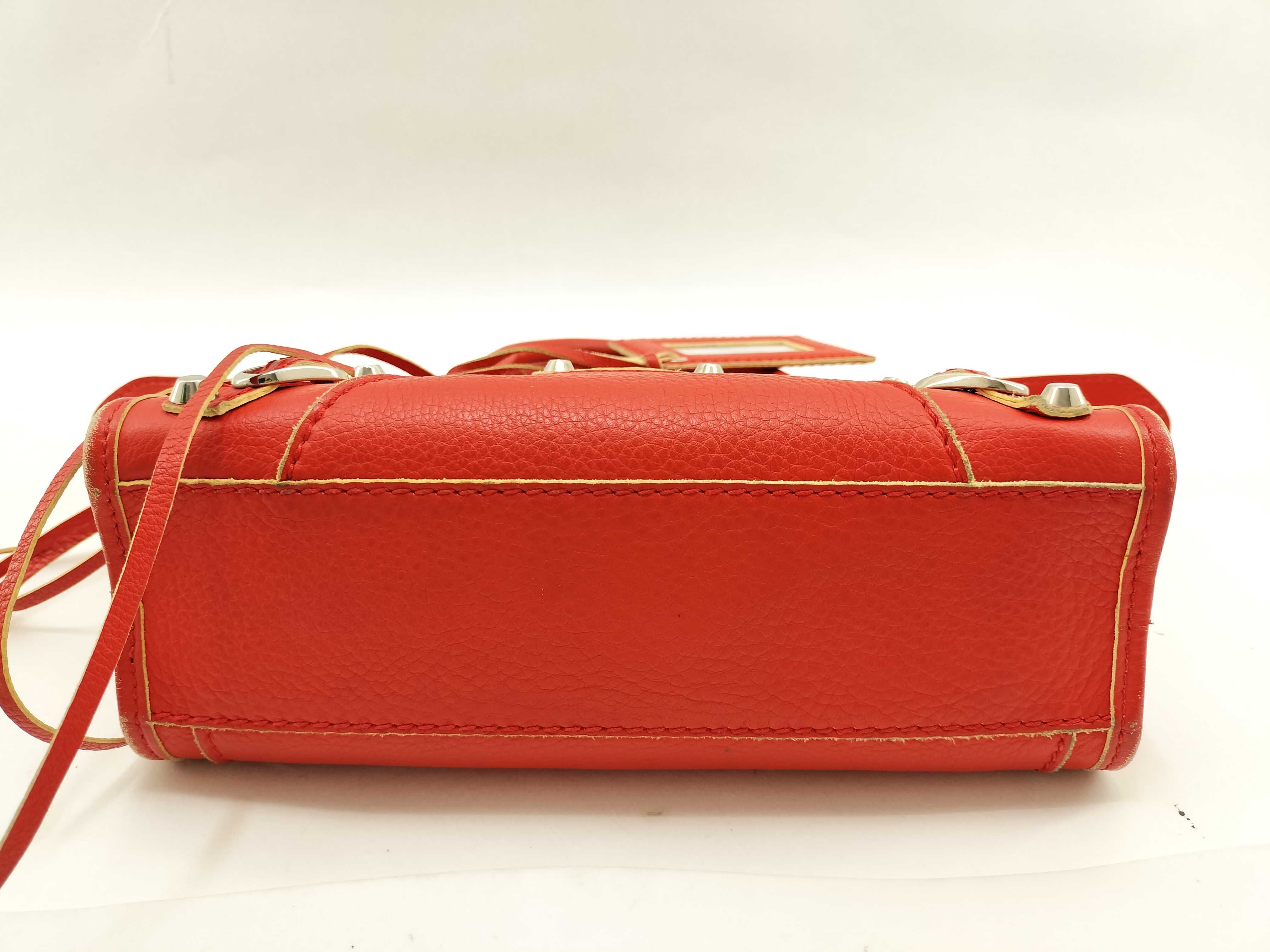 KR- Classic Mini City Leather 2-Way Handbag Red 300295 Mirror Included Handbag — view 3