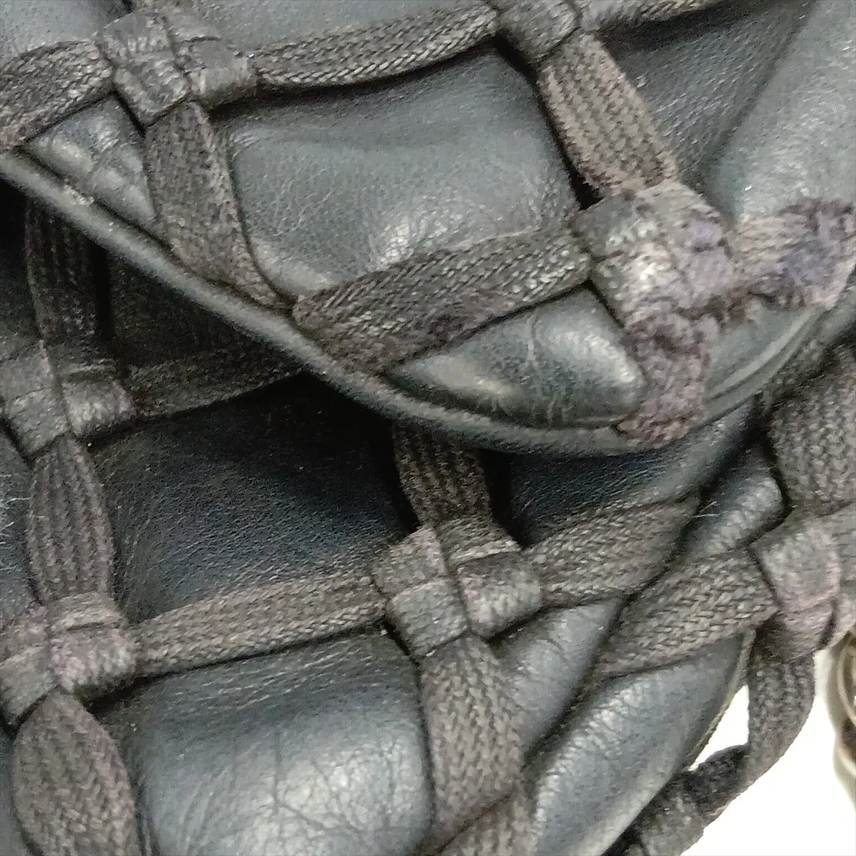 Matelassé Lambskin Single Flap Double Chain Bag, Black with Silver Hardware, Item No. 14163607 (Serial No. 14) — view 14