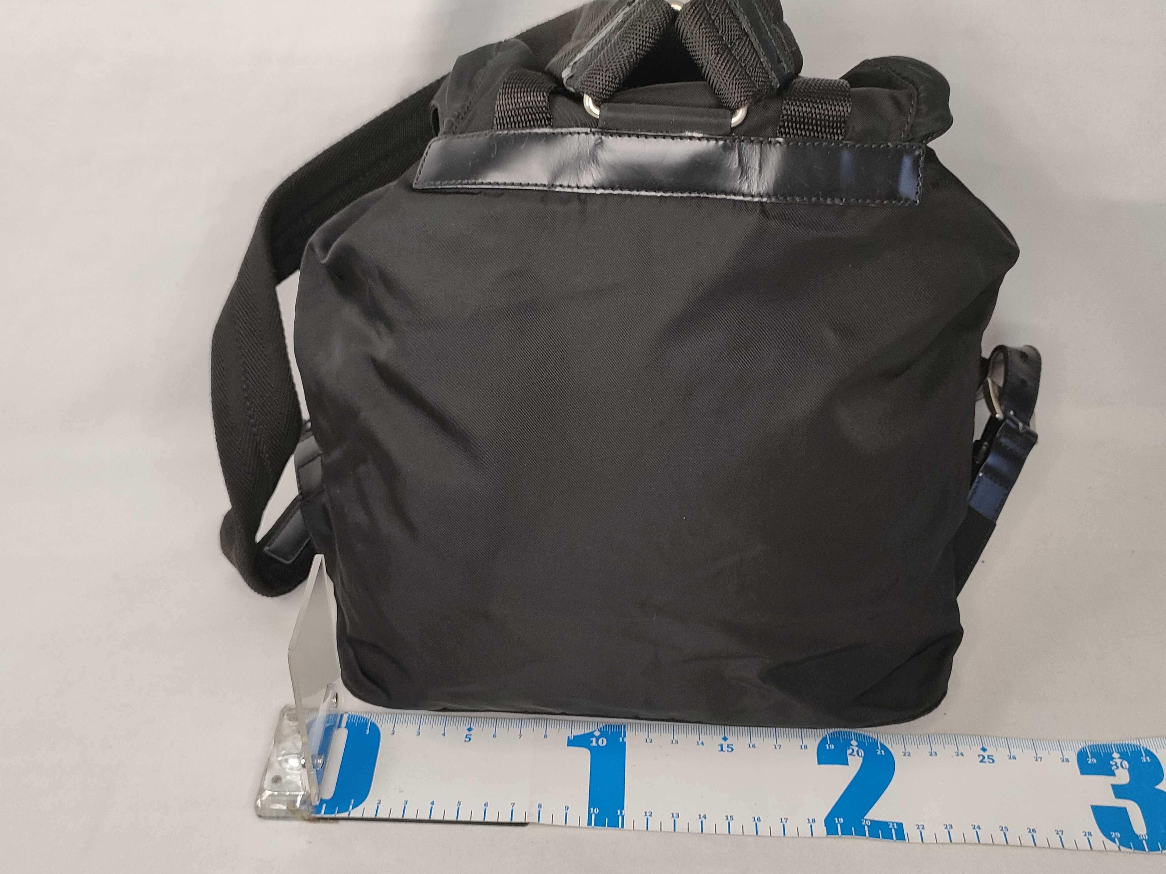 Nylon Prada B6677F Tessuto Nylon Leather Belt Backpack Rucksack — view 2