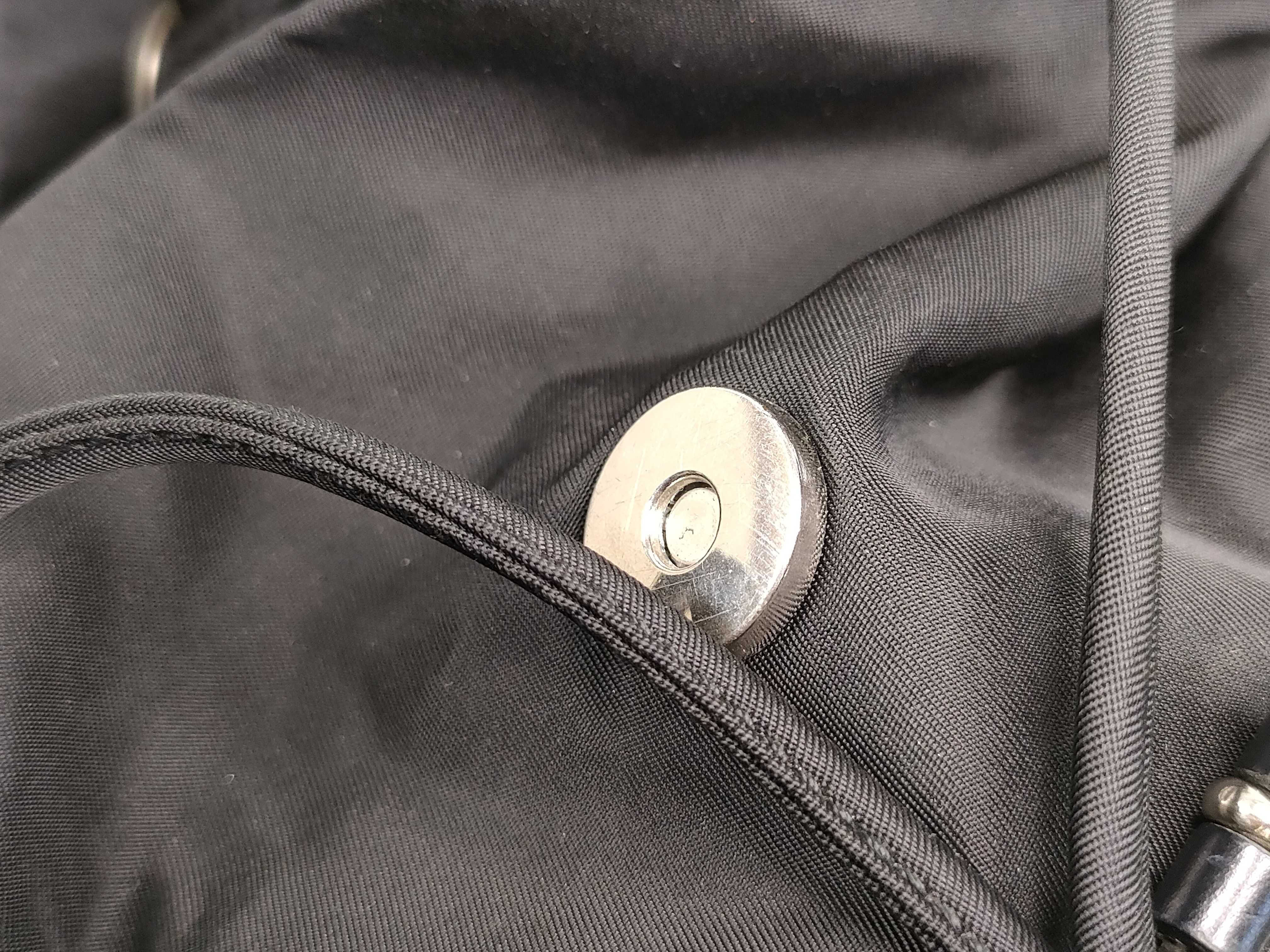 Nylon Prada B6677F Tessuto Nylon Leather Belt Backpack Rucksack — view 13