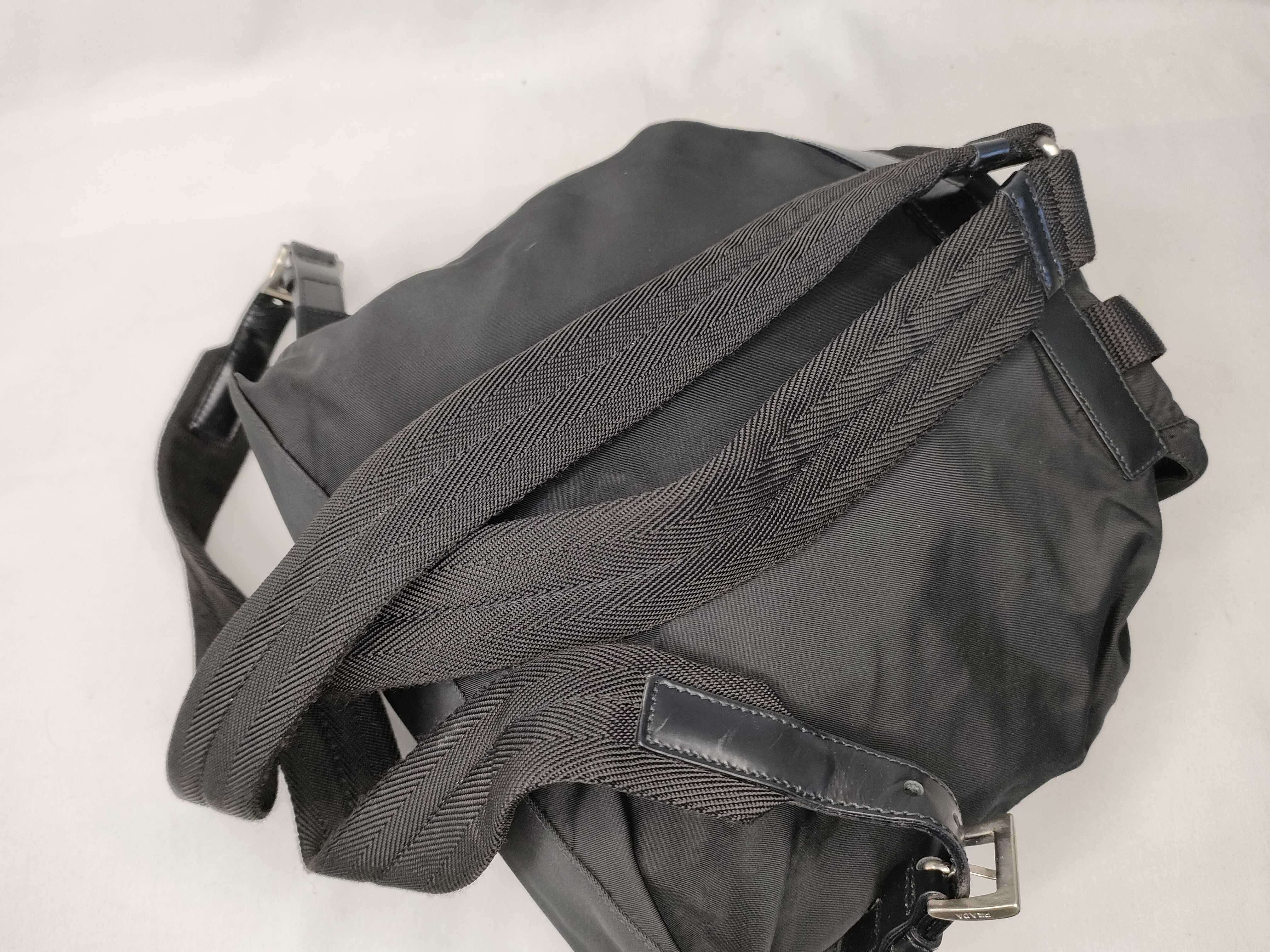 Nylon Prada B6677F Tessuto Nylon Leather Belt Backpack Rucksack — view 3