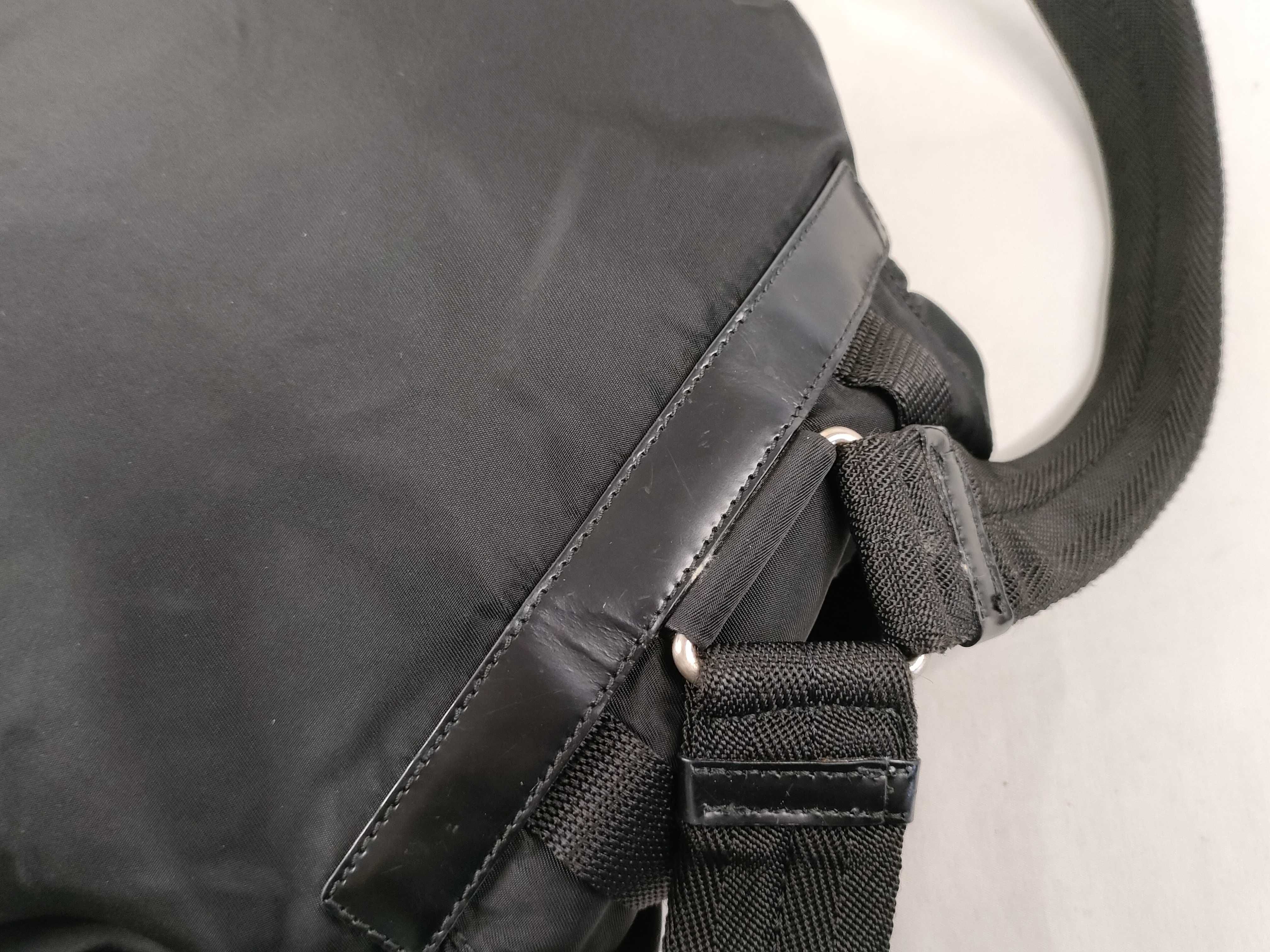 Nylon Prada B6677F Tessuto Nylon Leather Belt Backpack Rucksack — view 5