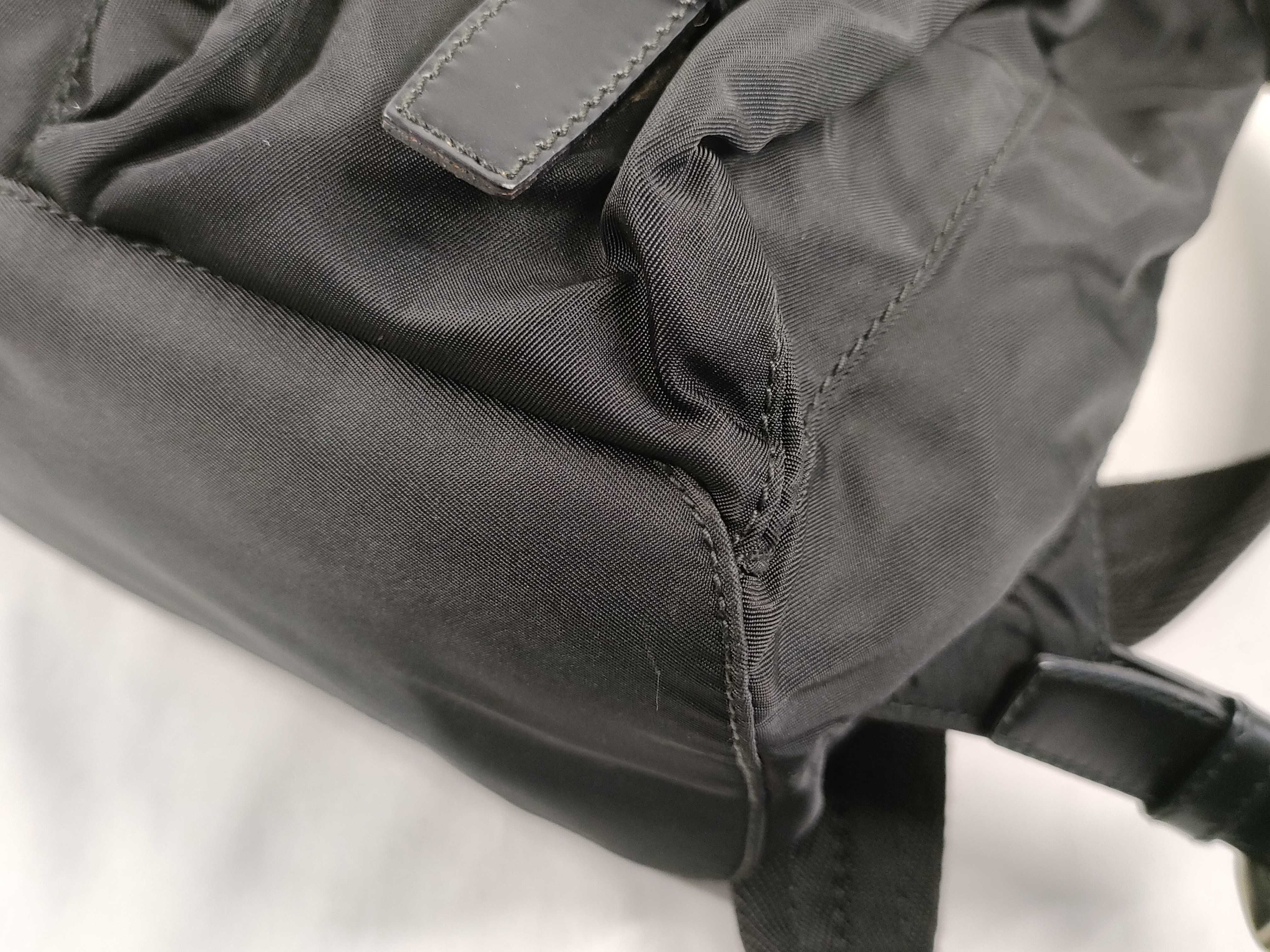 Nylon Prada B6677F Tessuto Nylon Leather Belt Backpack Rucksack — view 6