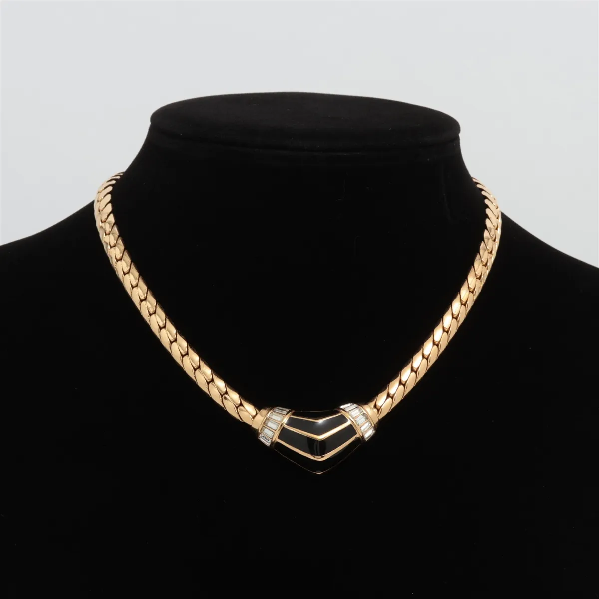Necklace GP x Rhinestone Gold — view 5