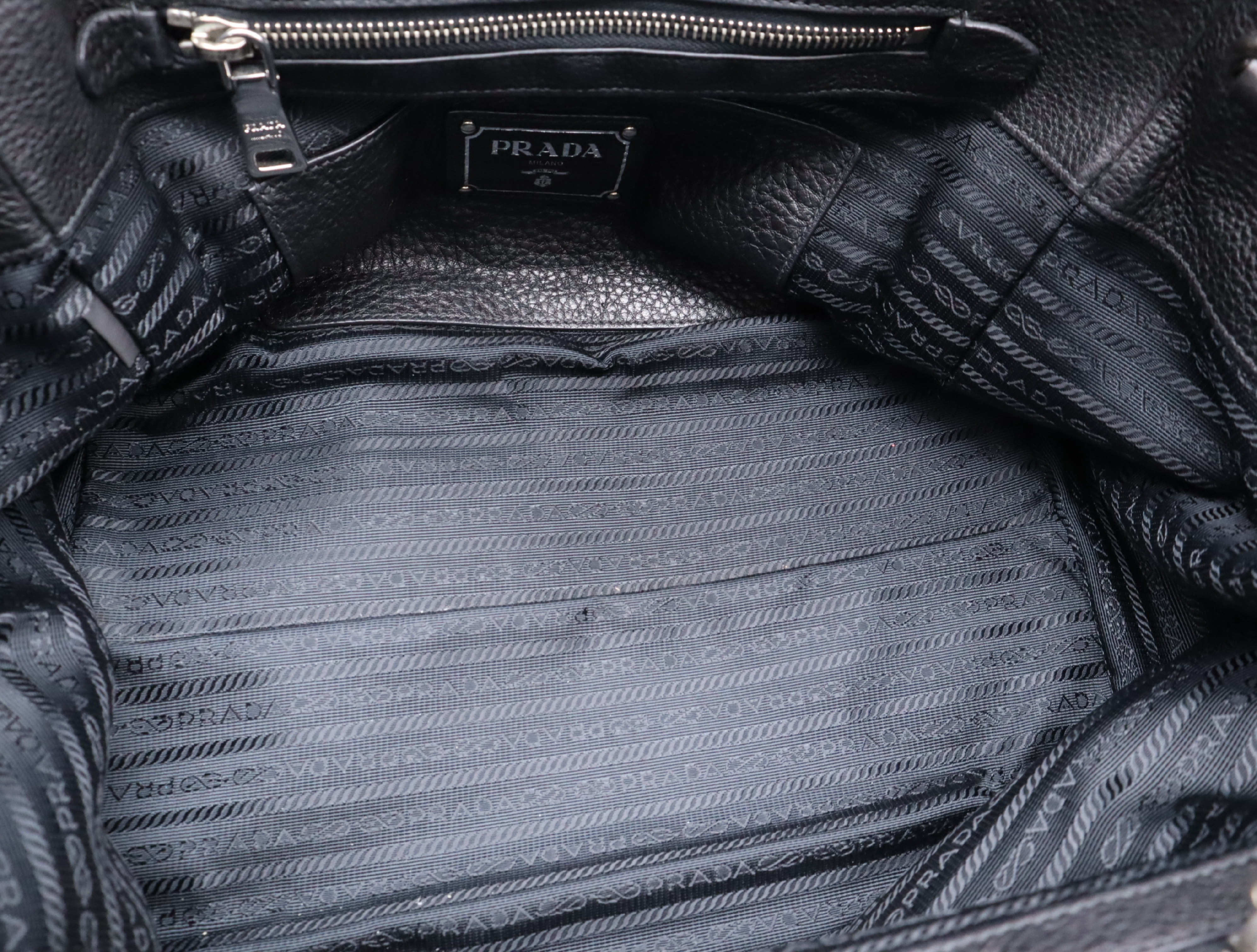 Leather Tote Bag with Black Leather, Silver Hardware, Shoulder Strap, and Card Holder — view 15