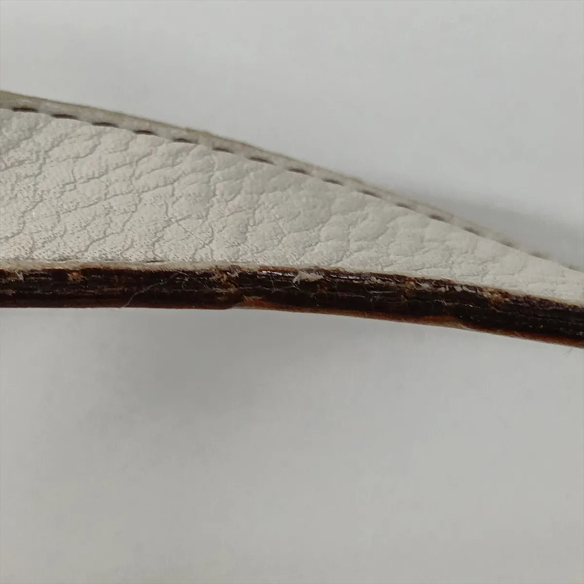 Saddle Leather Handbag, White — view 13