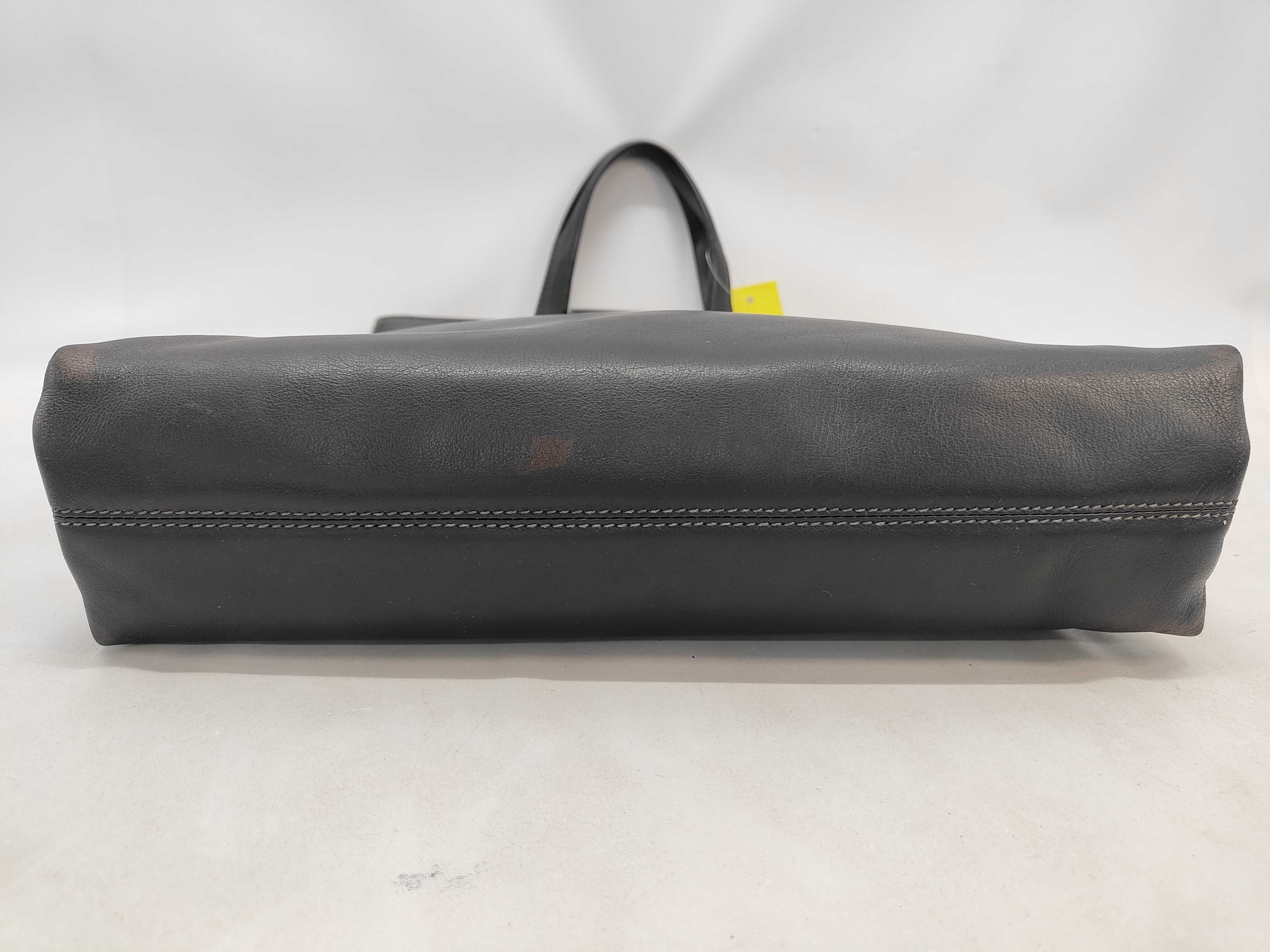 leather tote bag — view 3