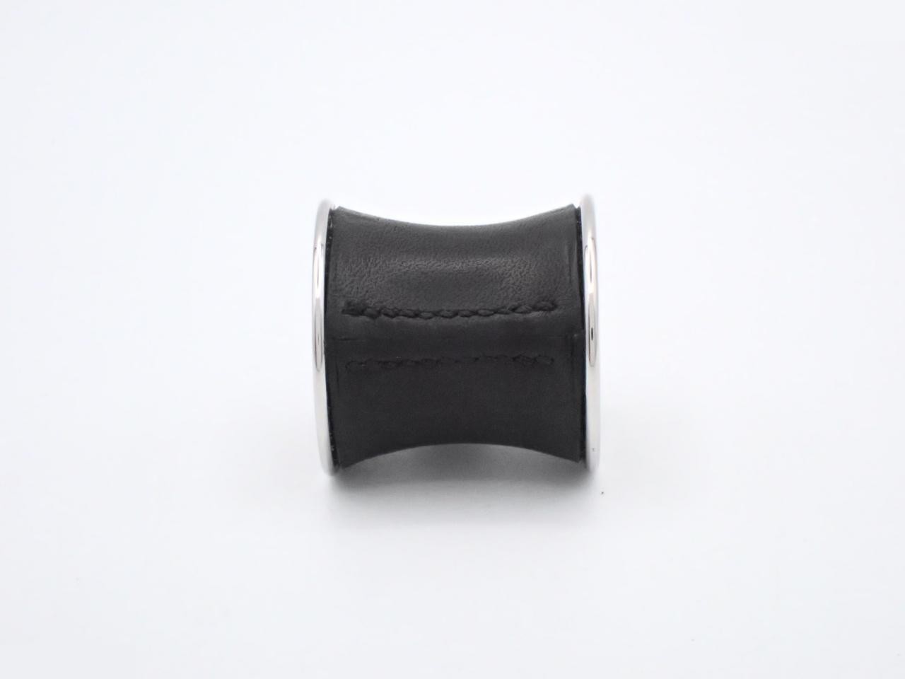 Scarf ring, black/silver — view 3